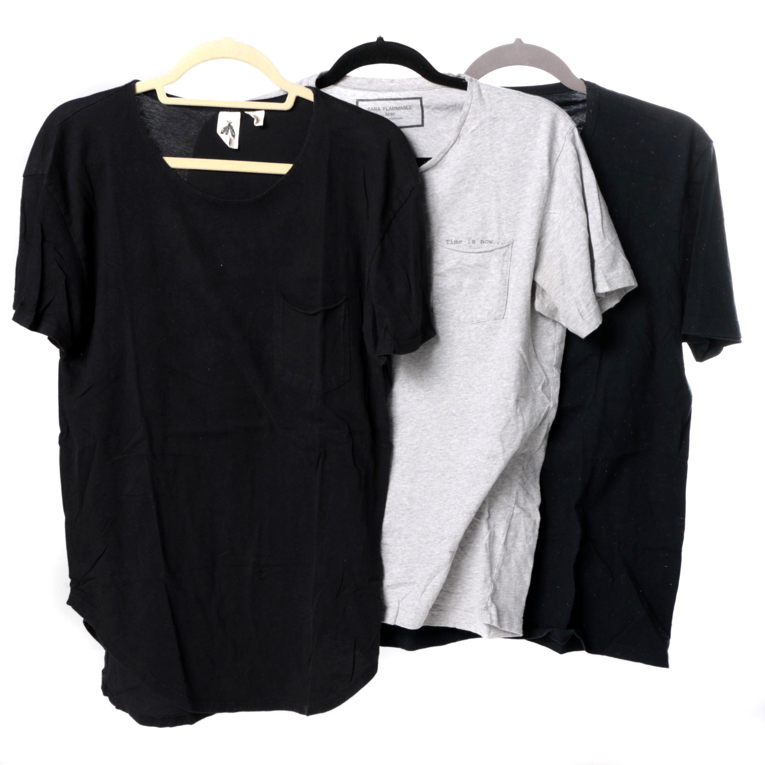 Men S Short Sleeve T Shirts Including Zara Man Ebth
