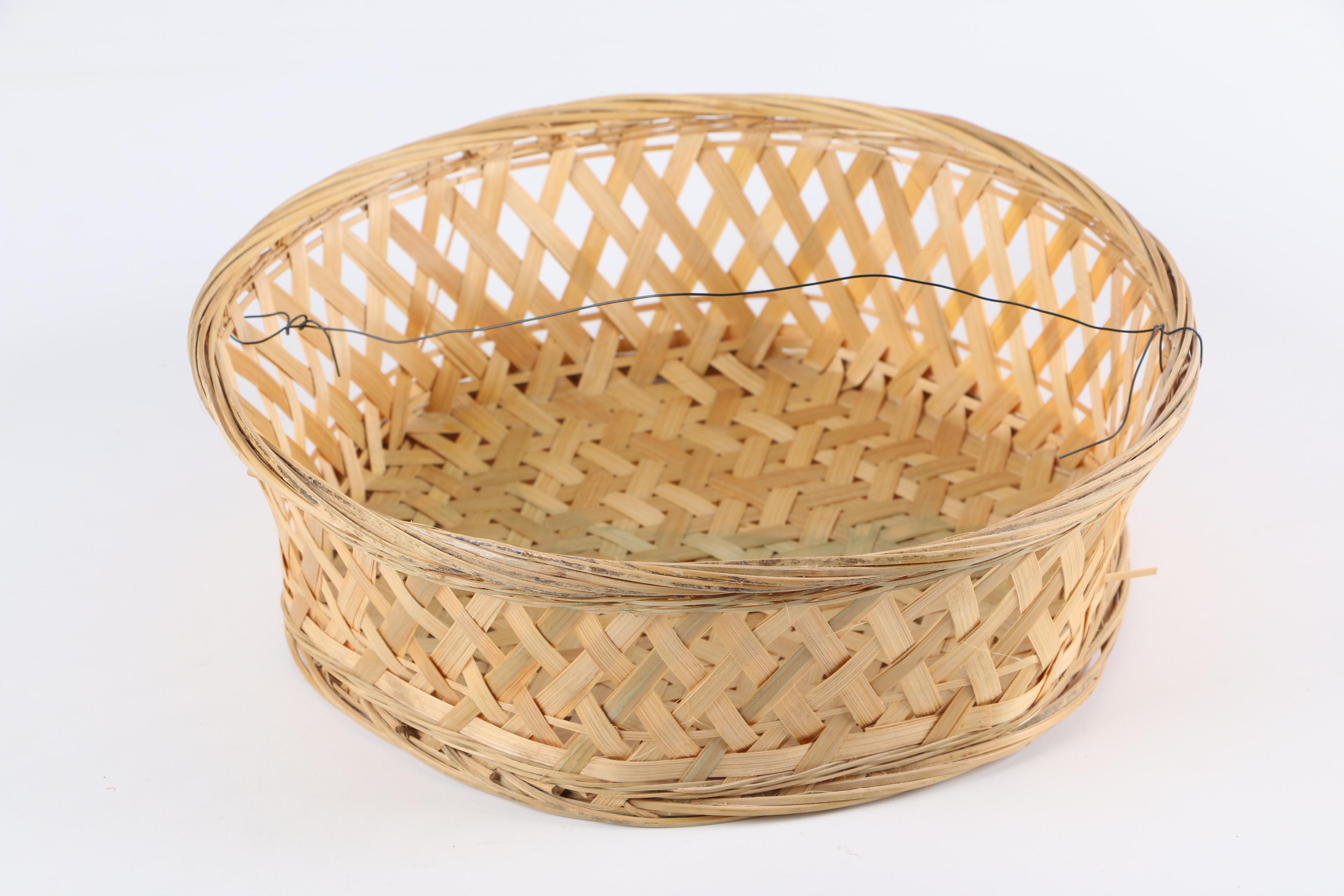 Assorted Wood and Metal Baskets EBTH