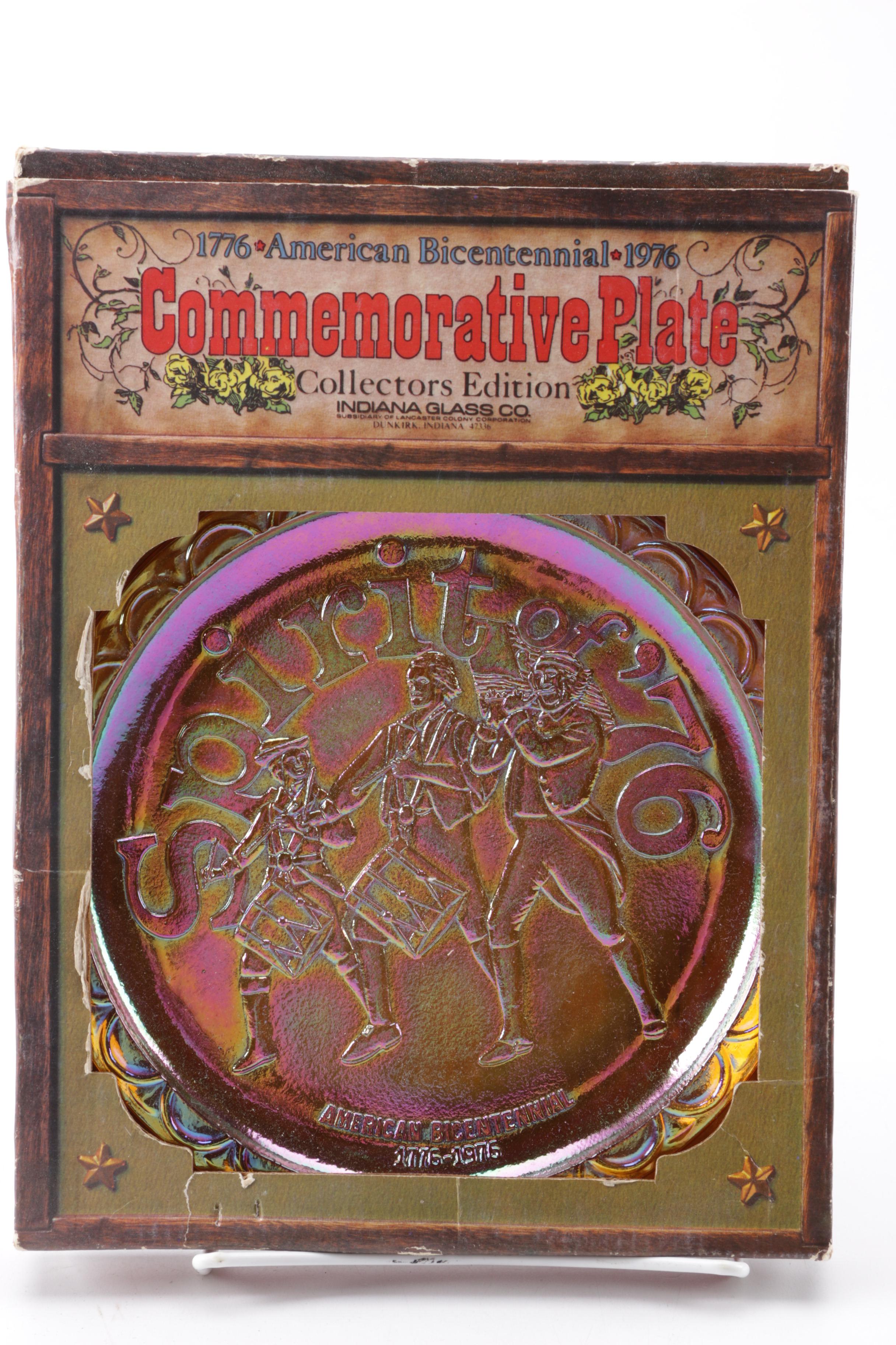 Indiana Glass 17761976 Bicentennial Commemorative Plates EBTH