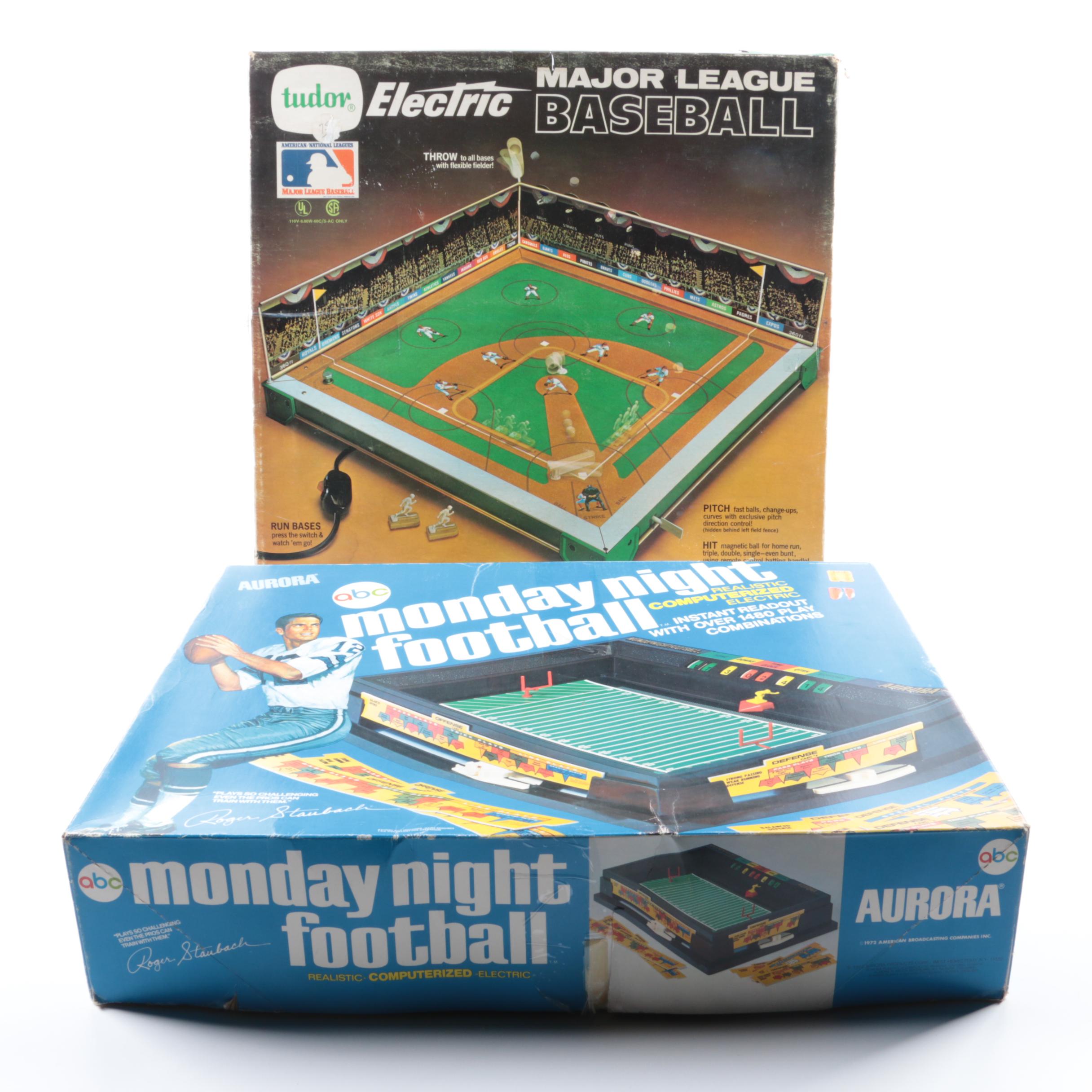 Collection of Vintage Sports Themed Board Games Including Aurora NFL EBTH