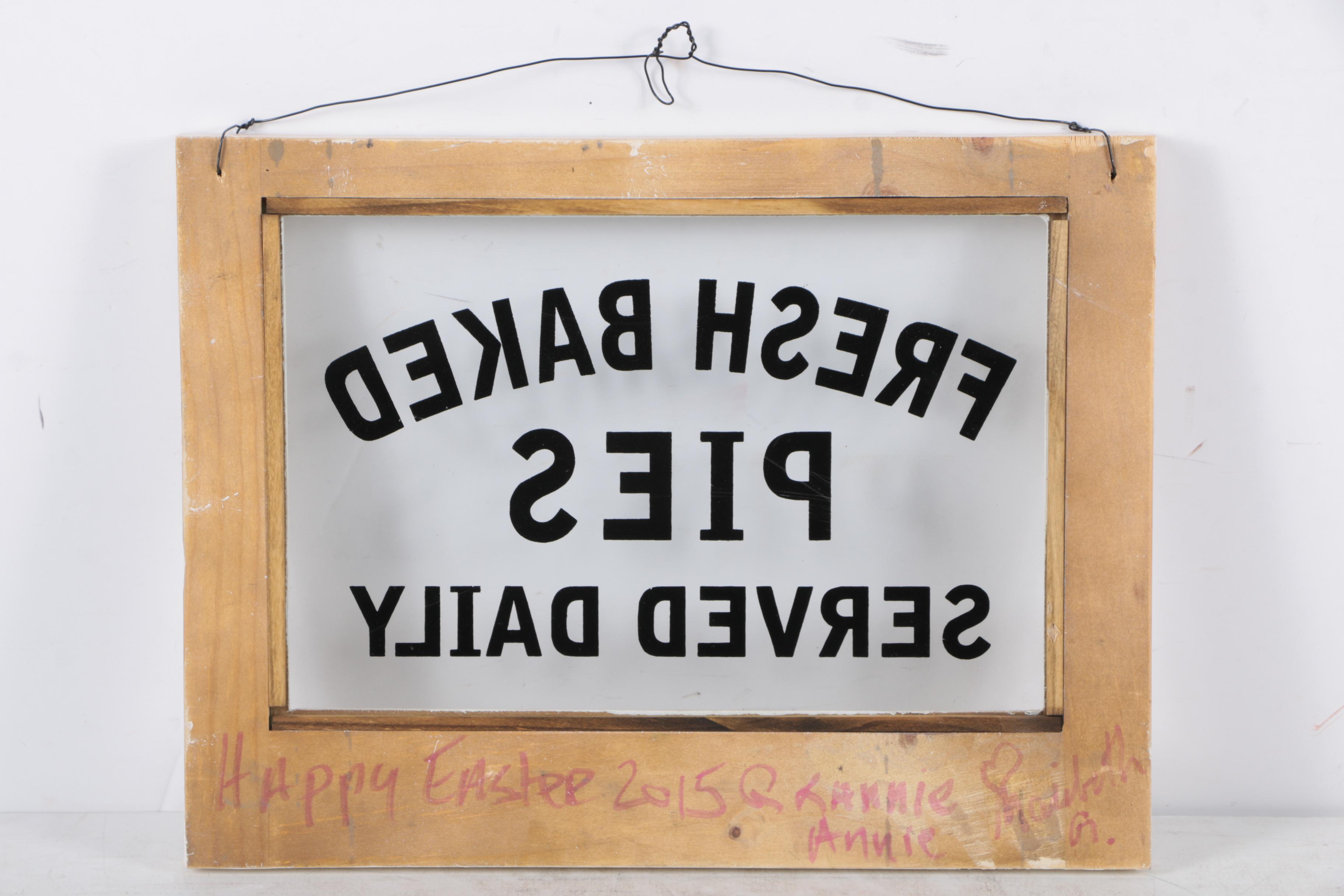 "Fresh Baked Pies" Sign EBTH