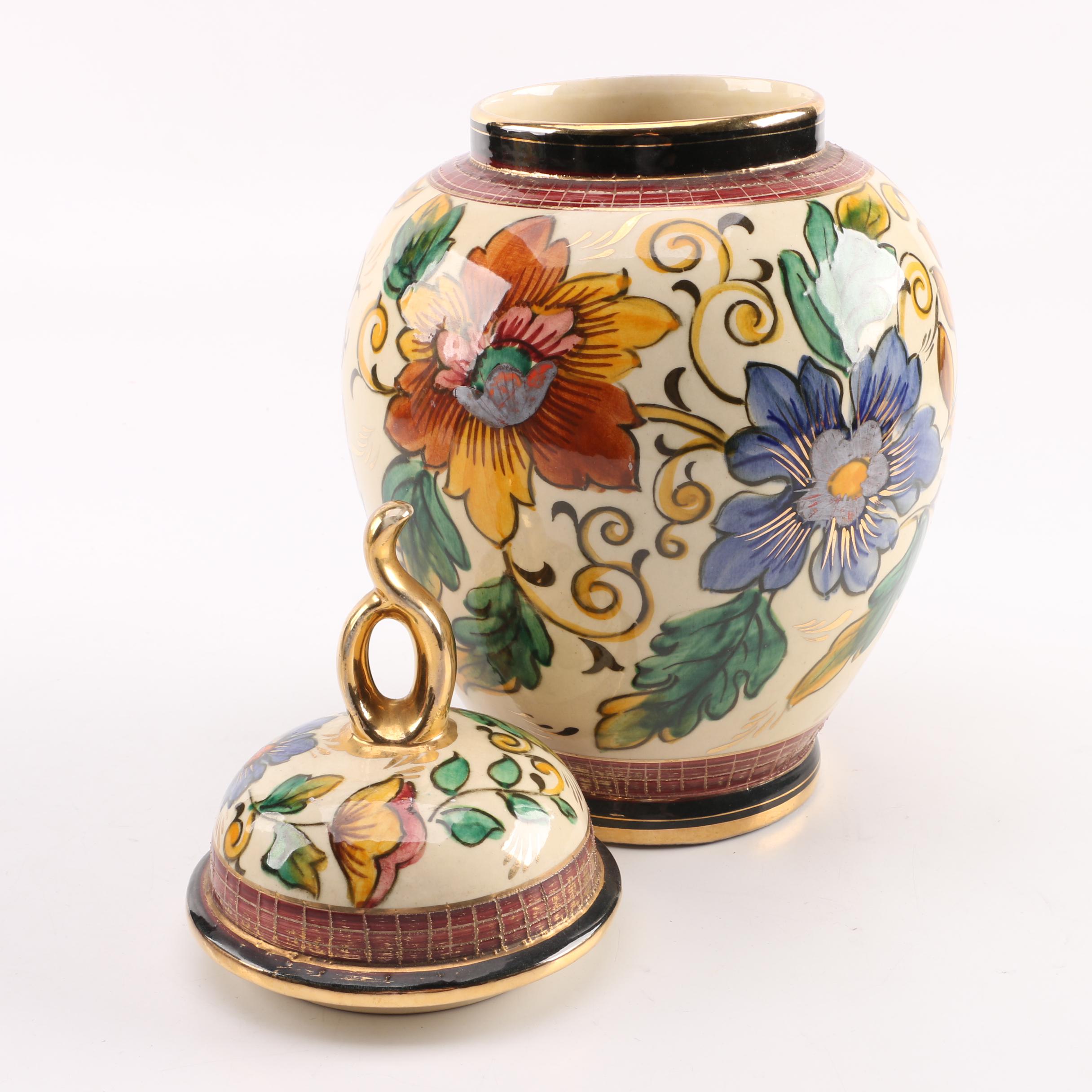 H. Bequet Lidded Ceramic Urn EBTH