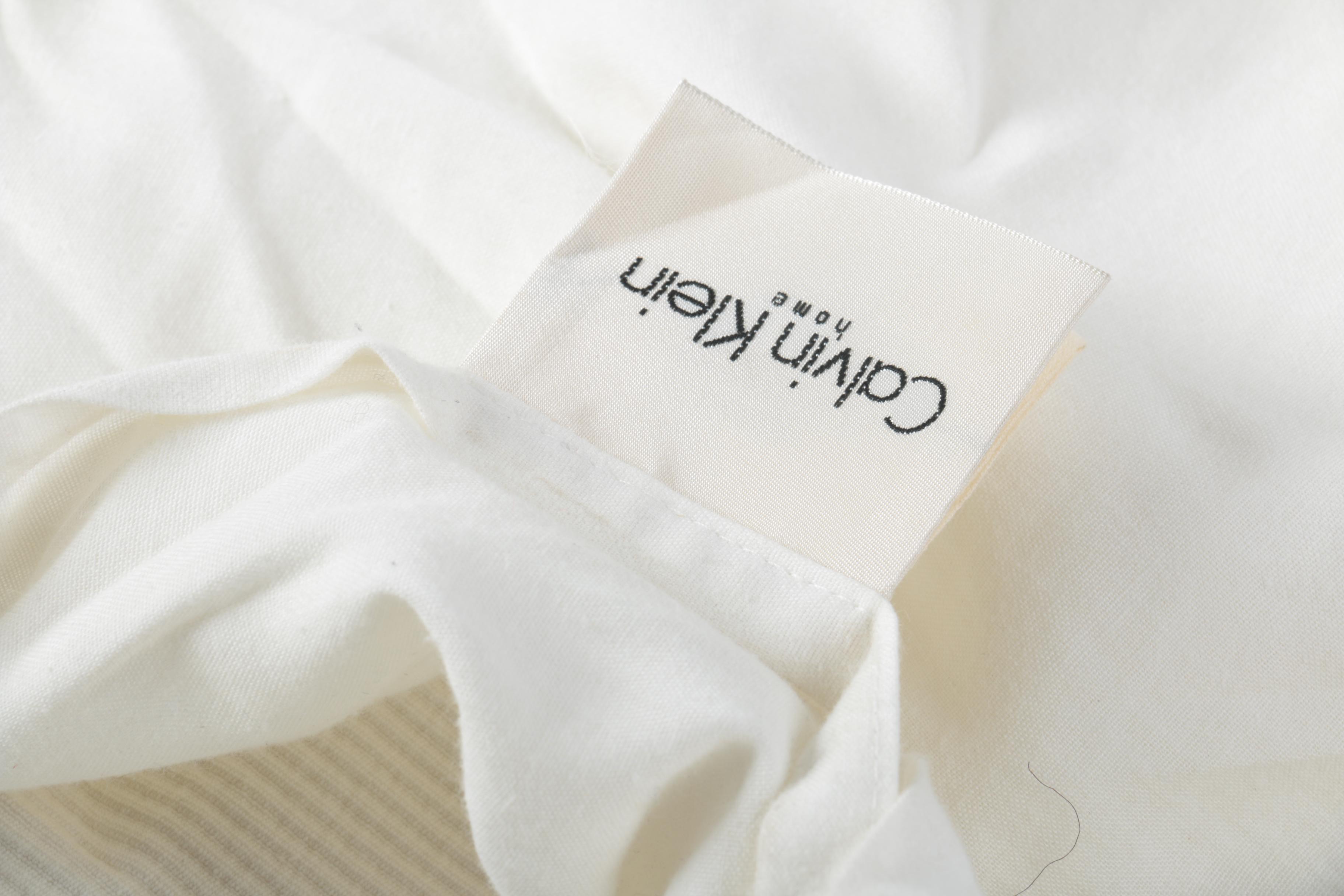 Calvin Klein Bed Skirt and Euro Shams EBTH