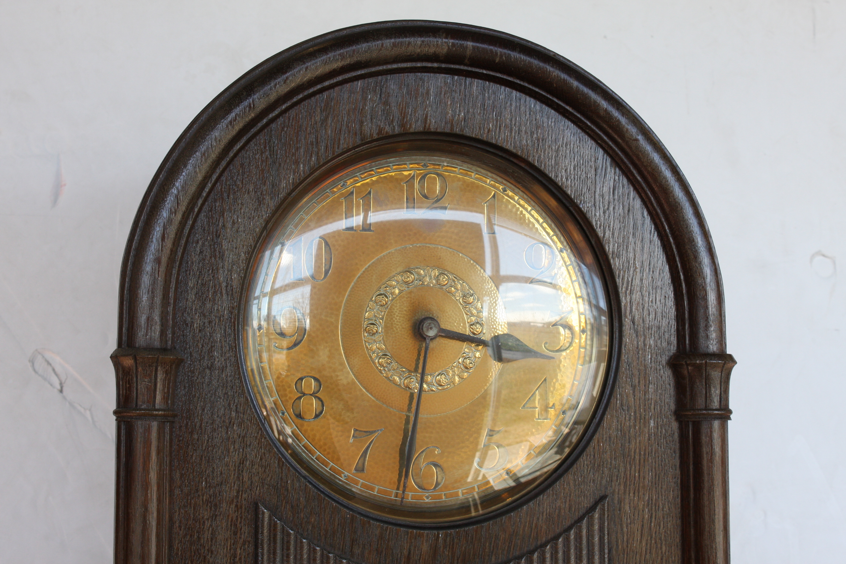 Antique Divina Gong Carved Wooden Grandfather Clock EBTH