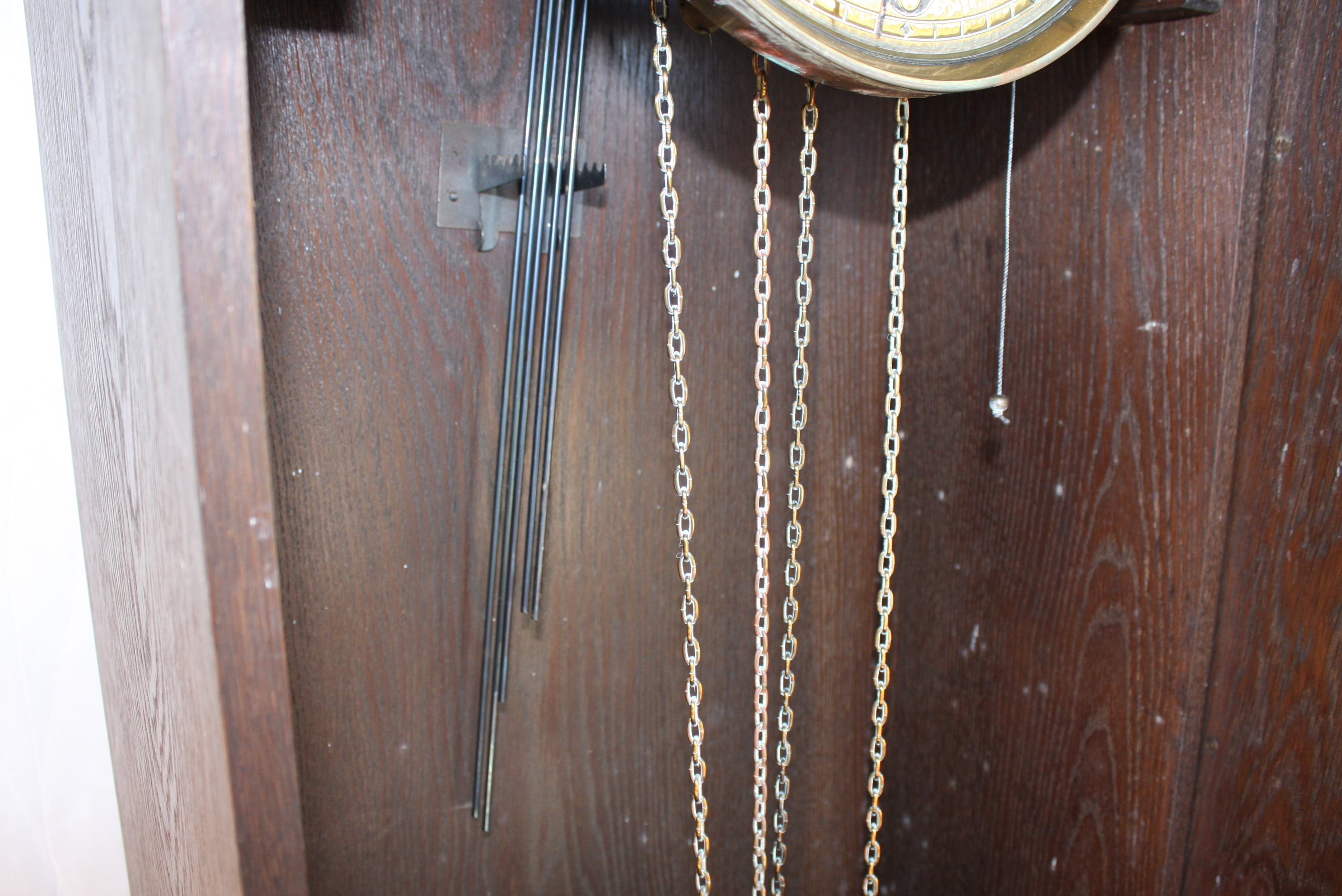 Antique Divina Gong Carved Wooden Grandfather Clock EBTH