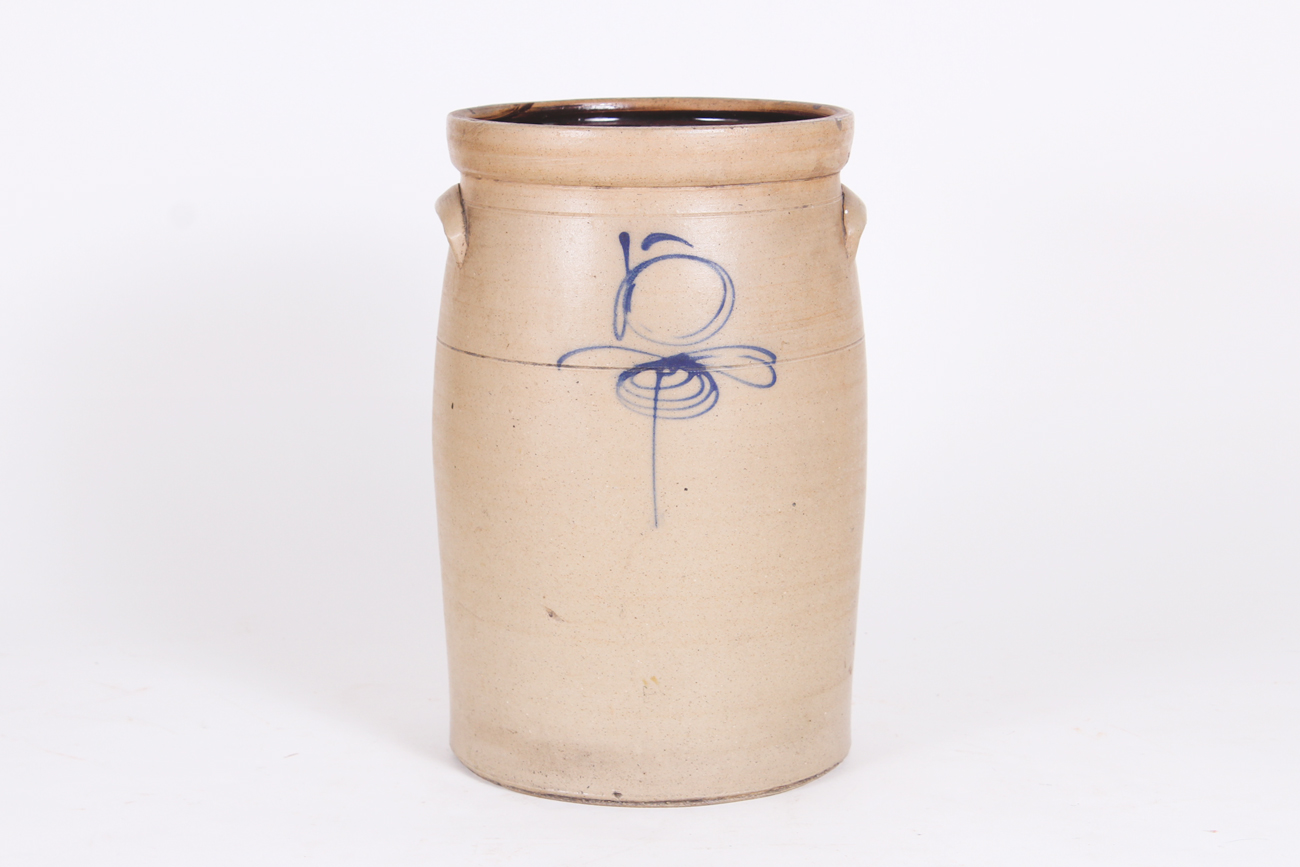 Pair of Antique Red Wing "Bee Sting" Crocks EBTH