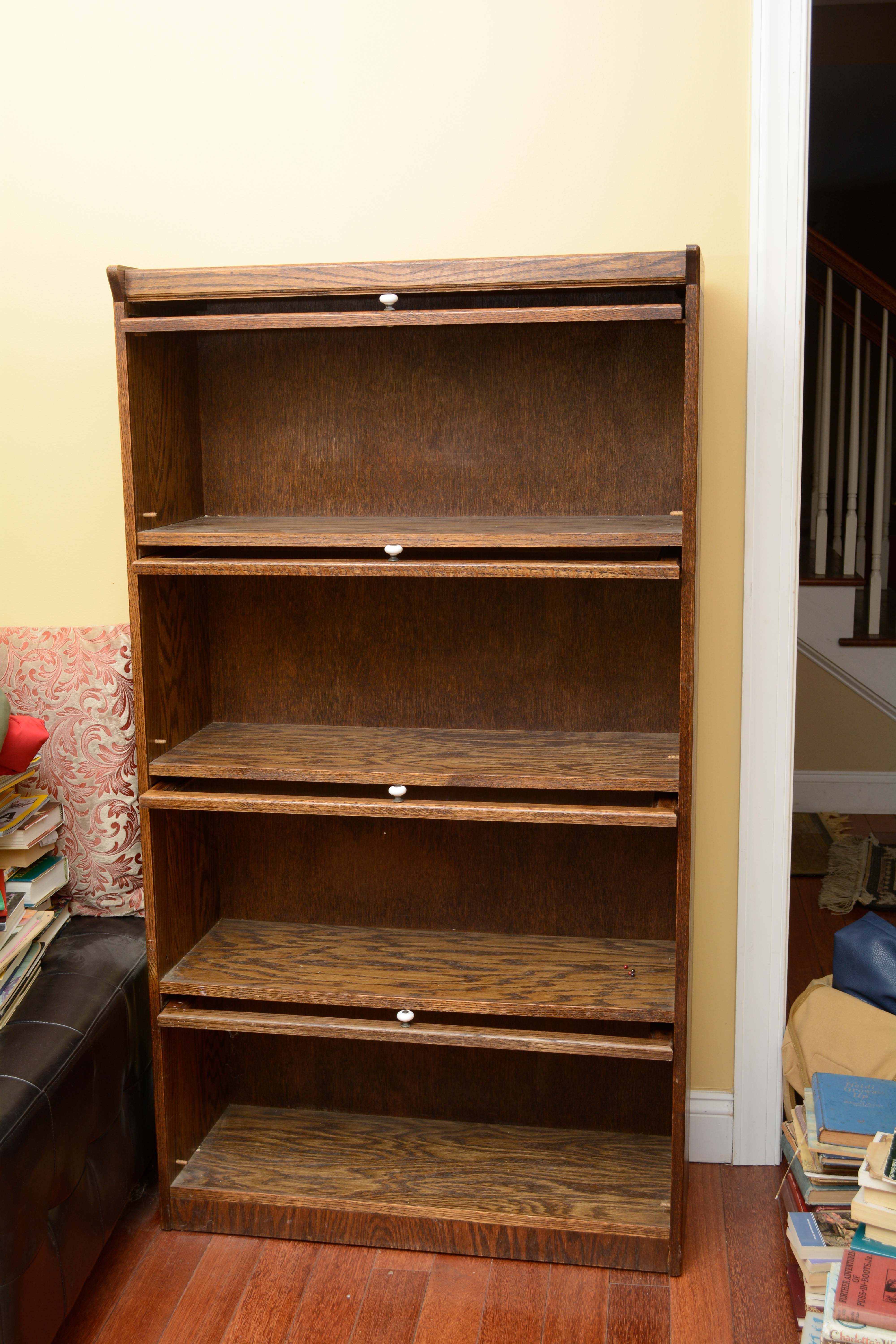 Oak Barrister Style Bookcase EBTH