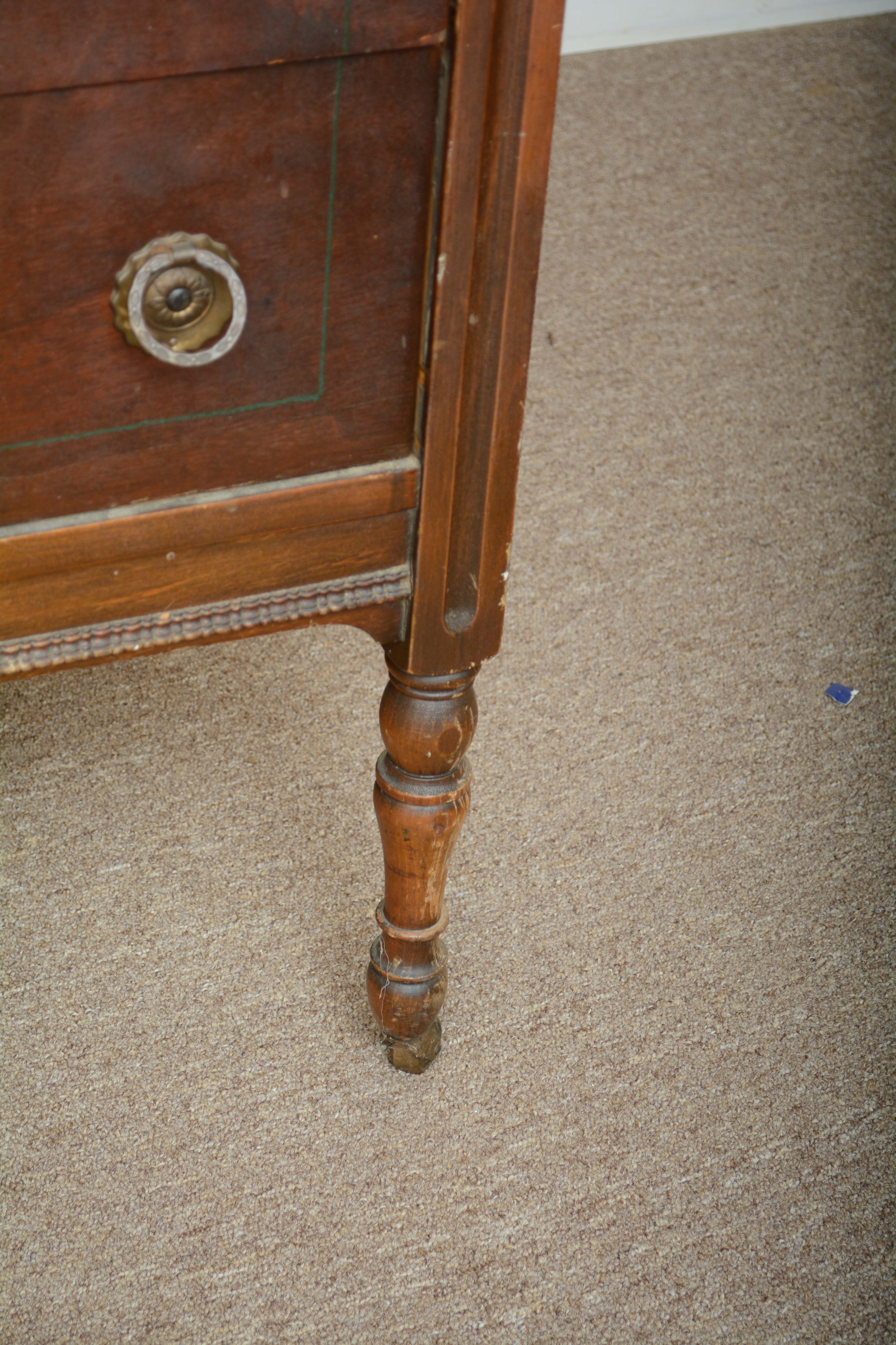 Vintage Dresser with Mirror on Casters EBTH