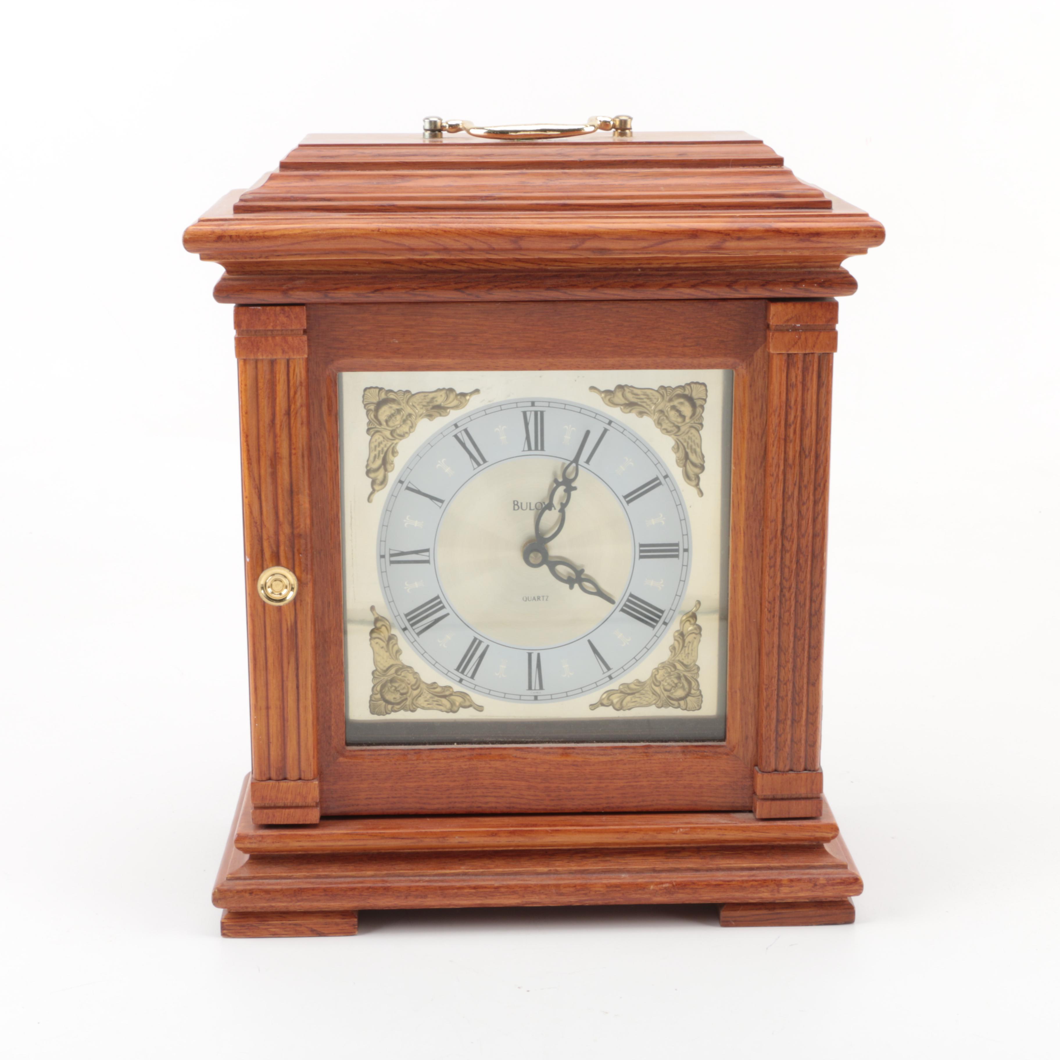Bulova Carriage Clock and Jewelry Box EBTH