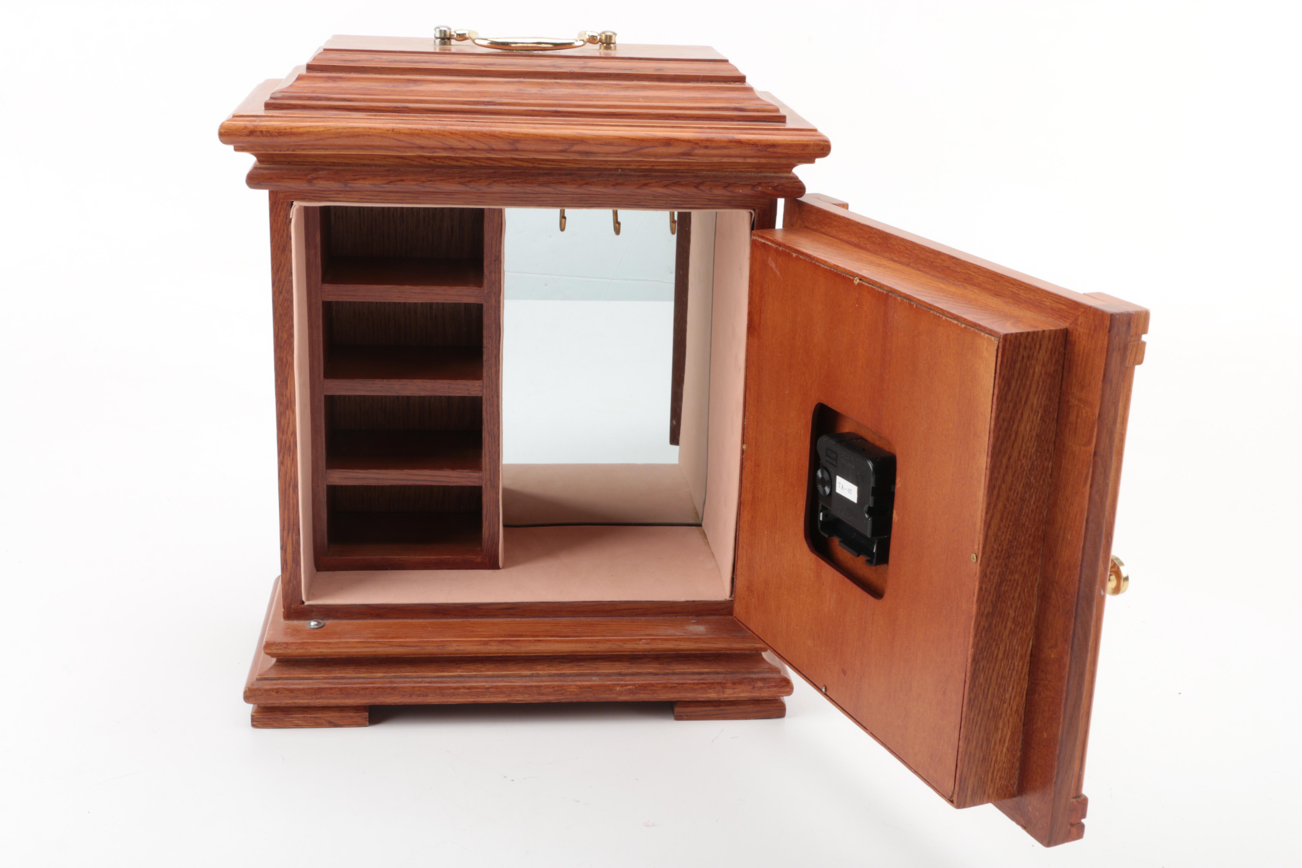 Bulova Carriage Clock and Jewelry Box EBTH