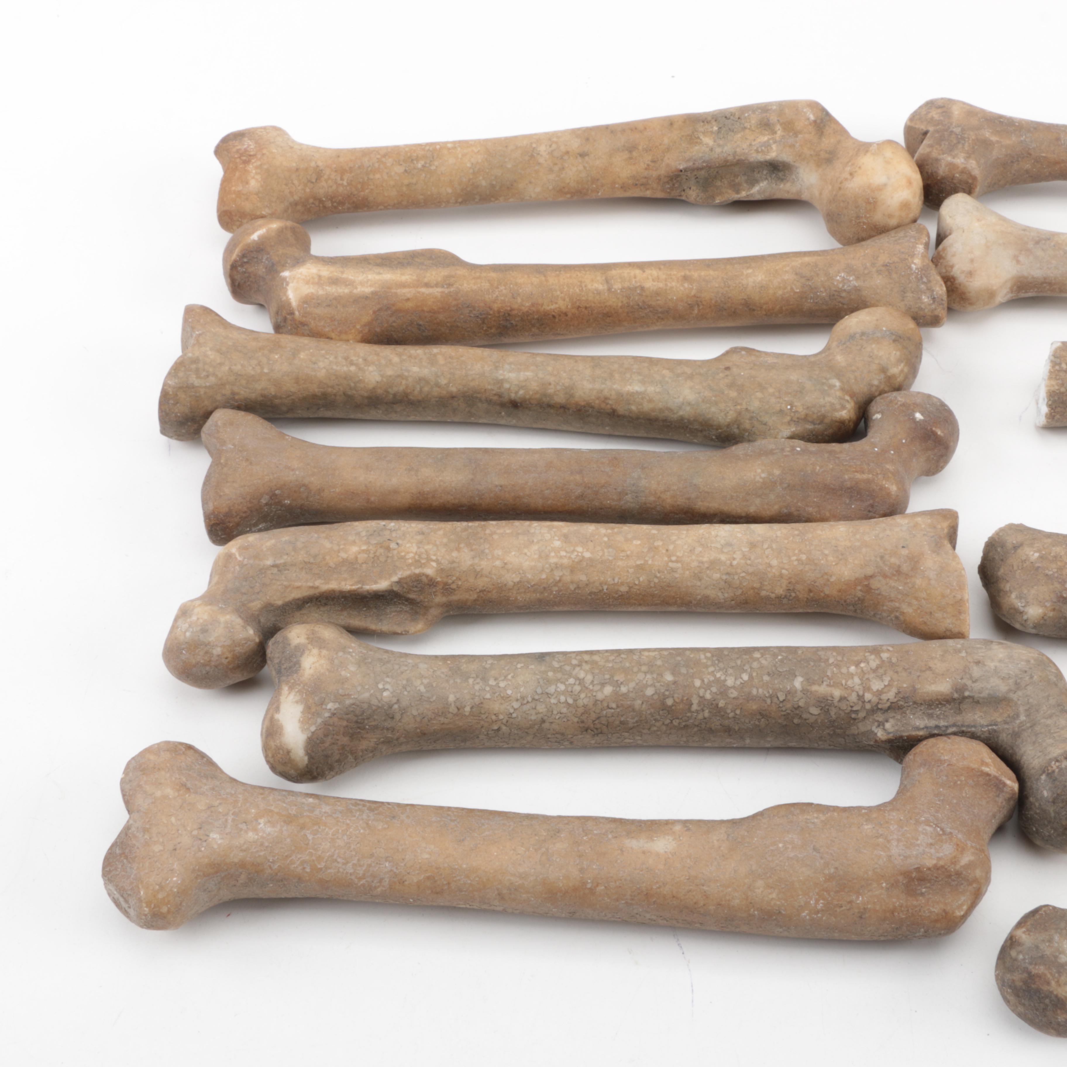 Carved Marble Bone Figures EBTH