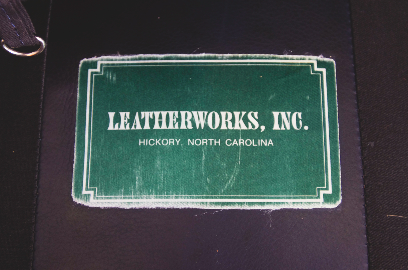 Leatherworks Navy Blue Faux Leather Sofa and Love Seat Set EBTH