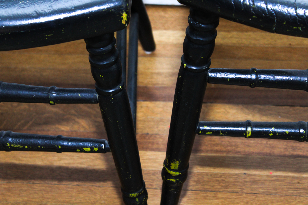 Antique Painted Oak Chairs EBTH