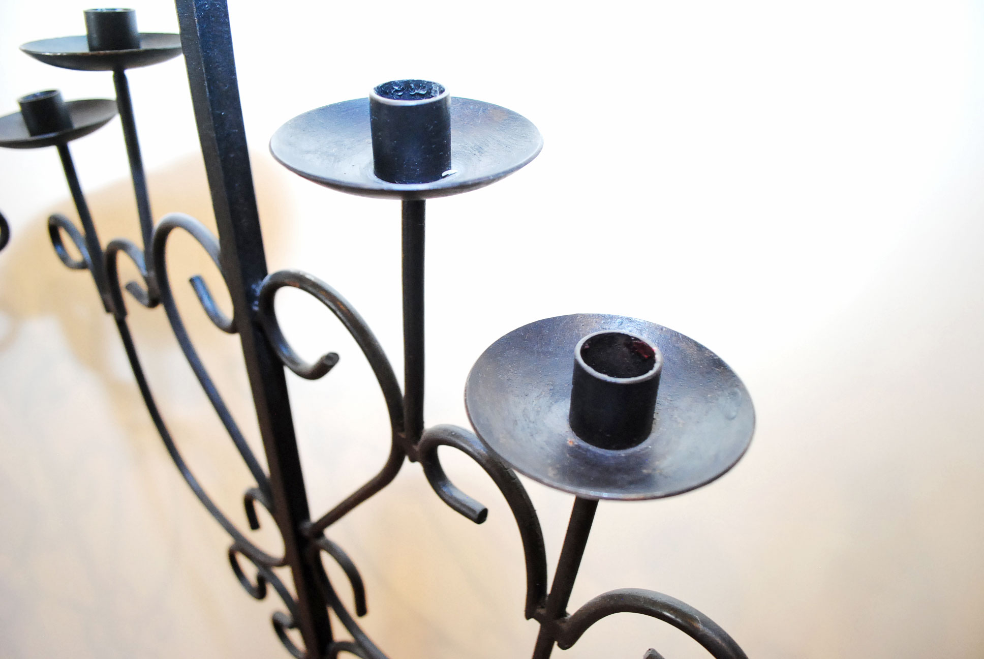 Wrought Iron Floor Stand Candelabras EBTH