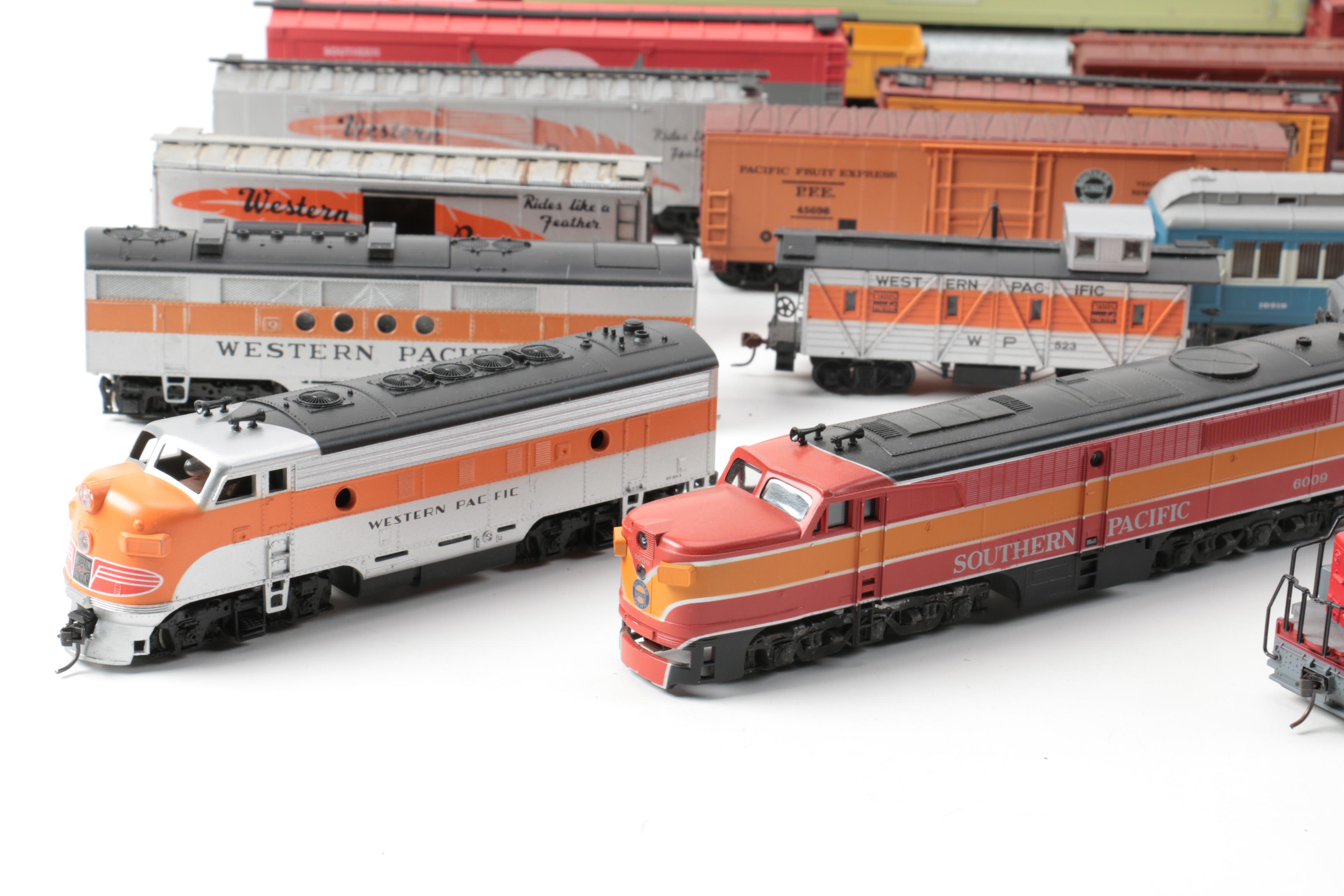 HO Scale Train Cars and Diesel Engines Including "Spectrum" Series by