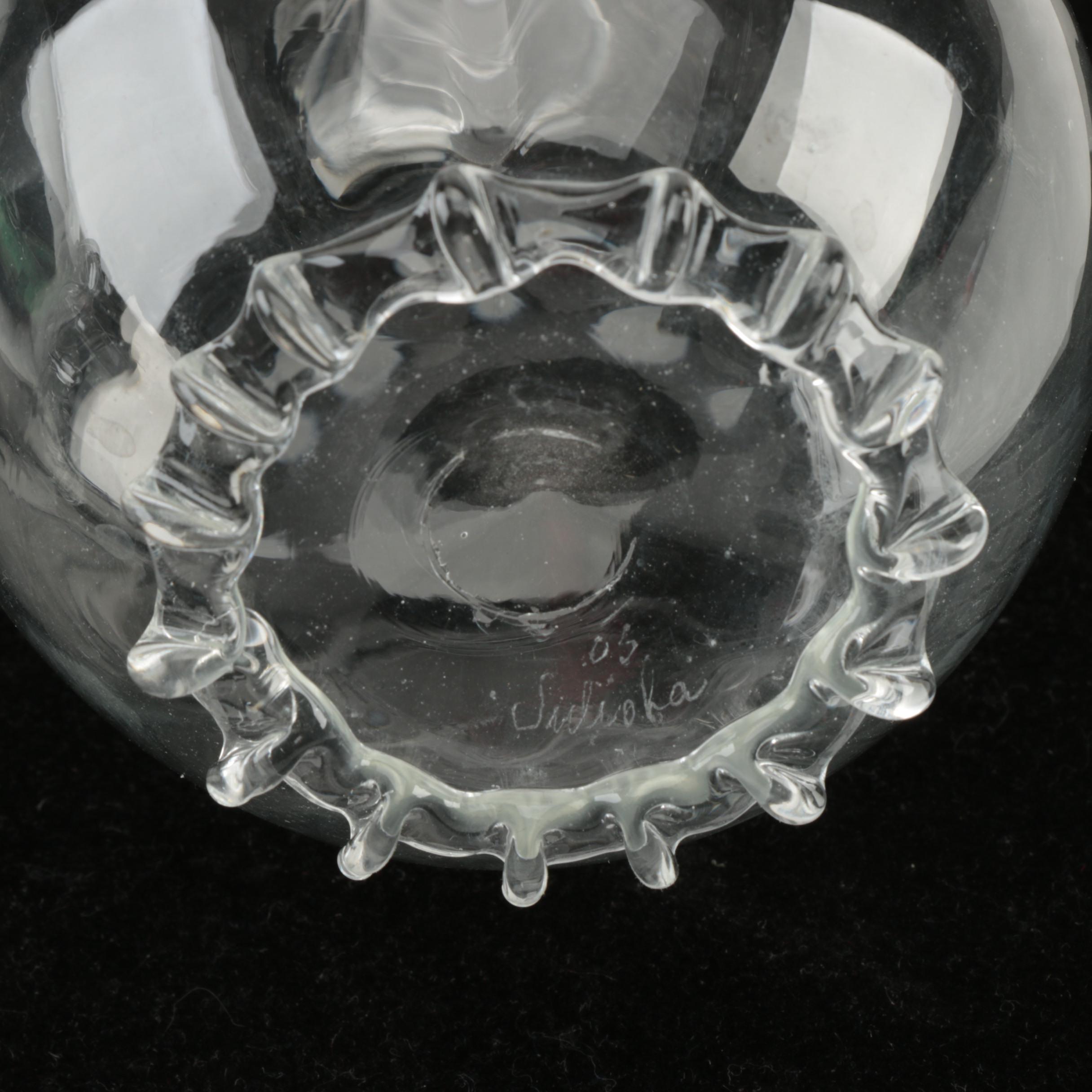 Juliska Hand Formed Glass Bud Vases EBTH