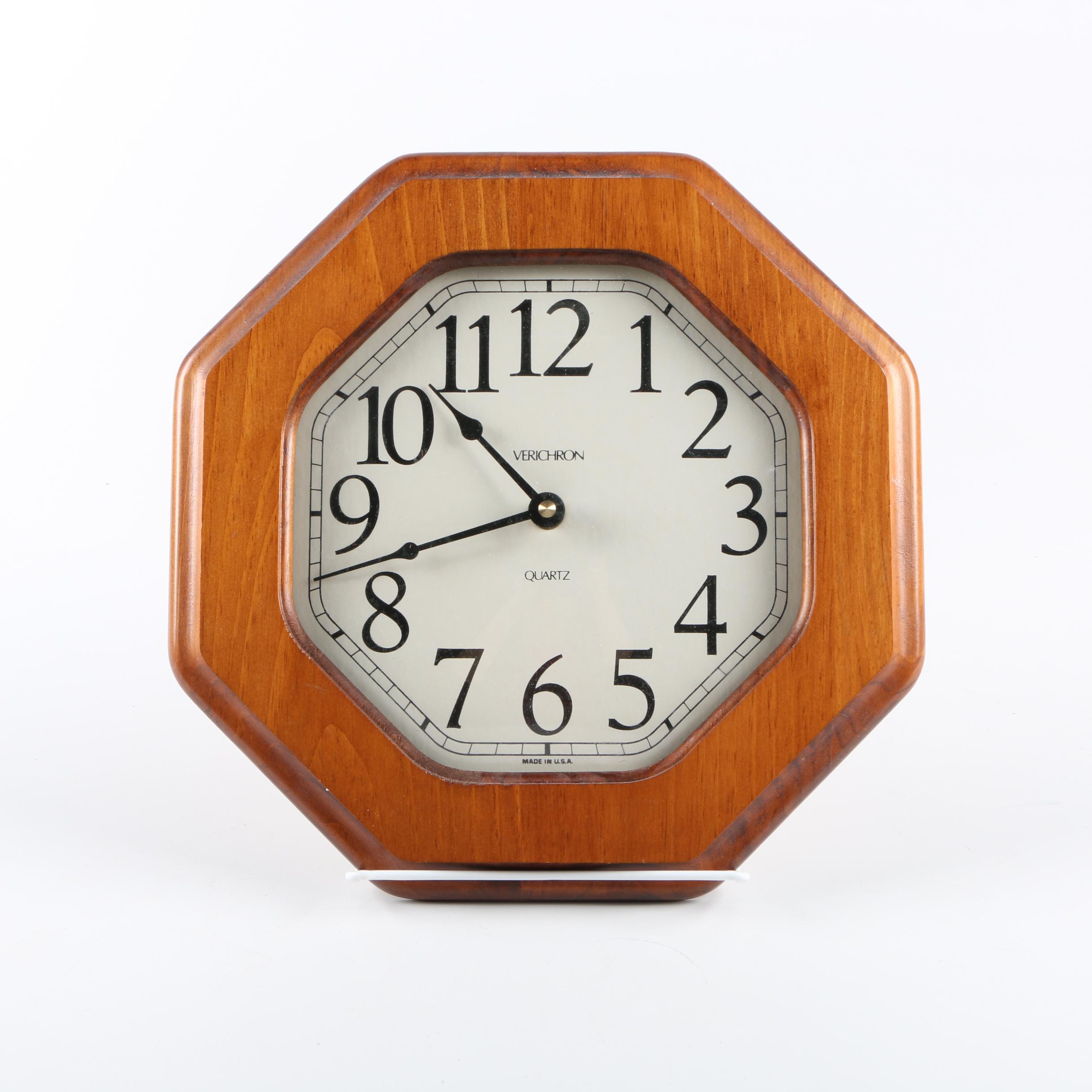 Verichron Wood Wall Clock EBTH