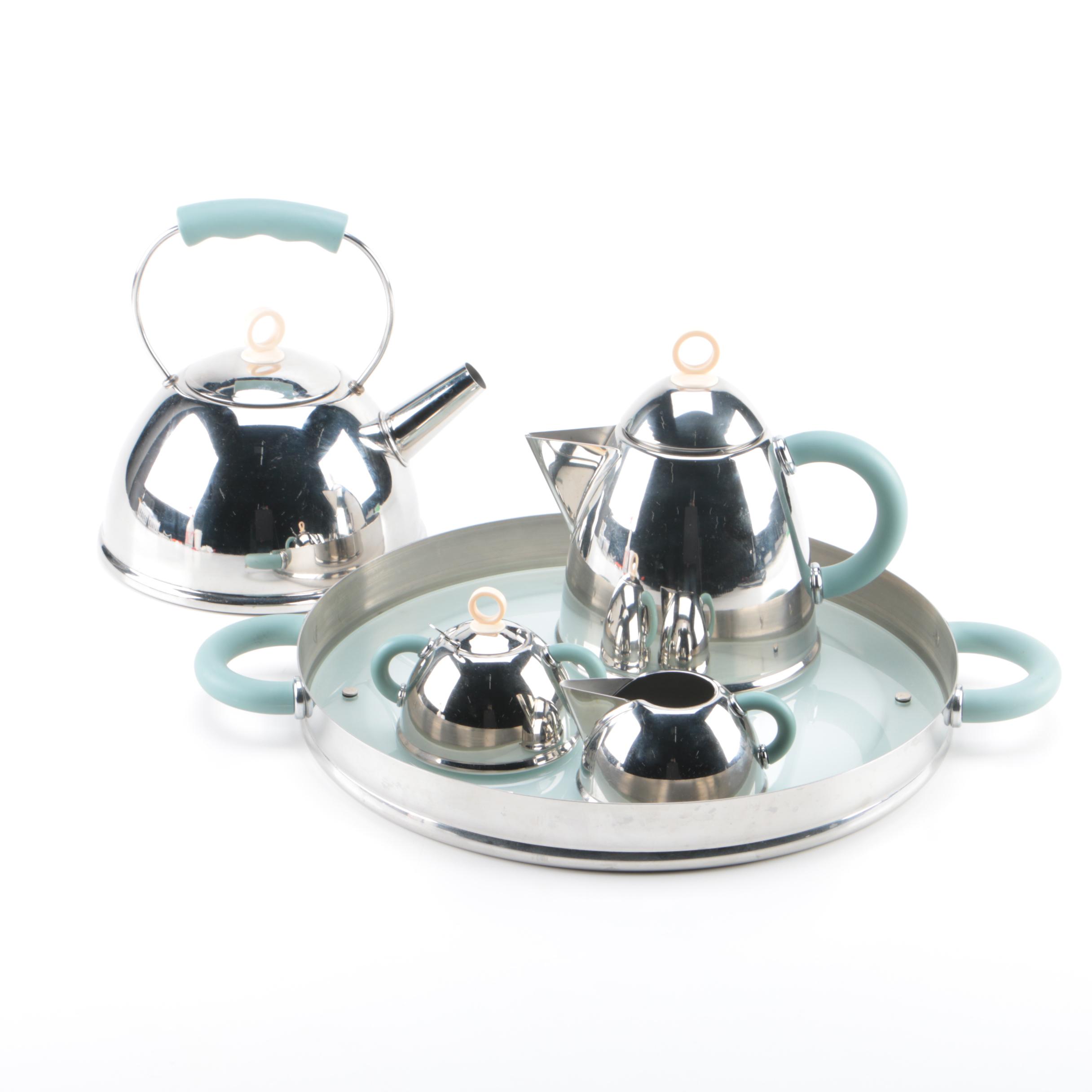 Taiwanese Stainless Tea Set with Kettle EBTH
