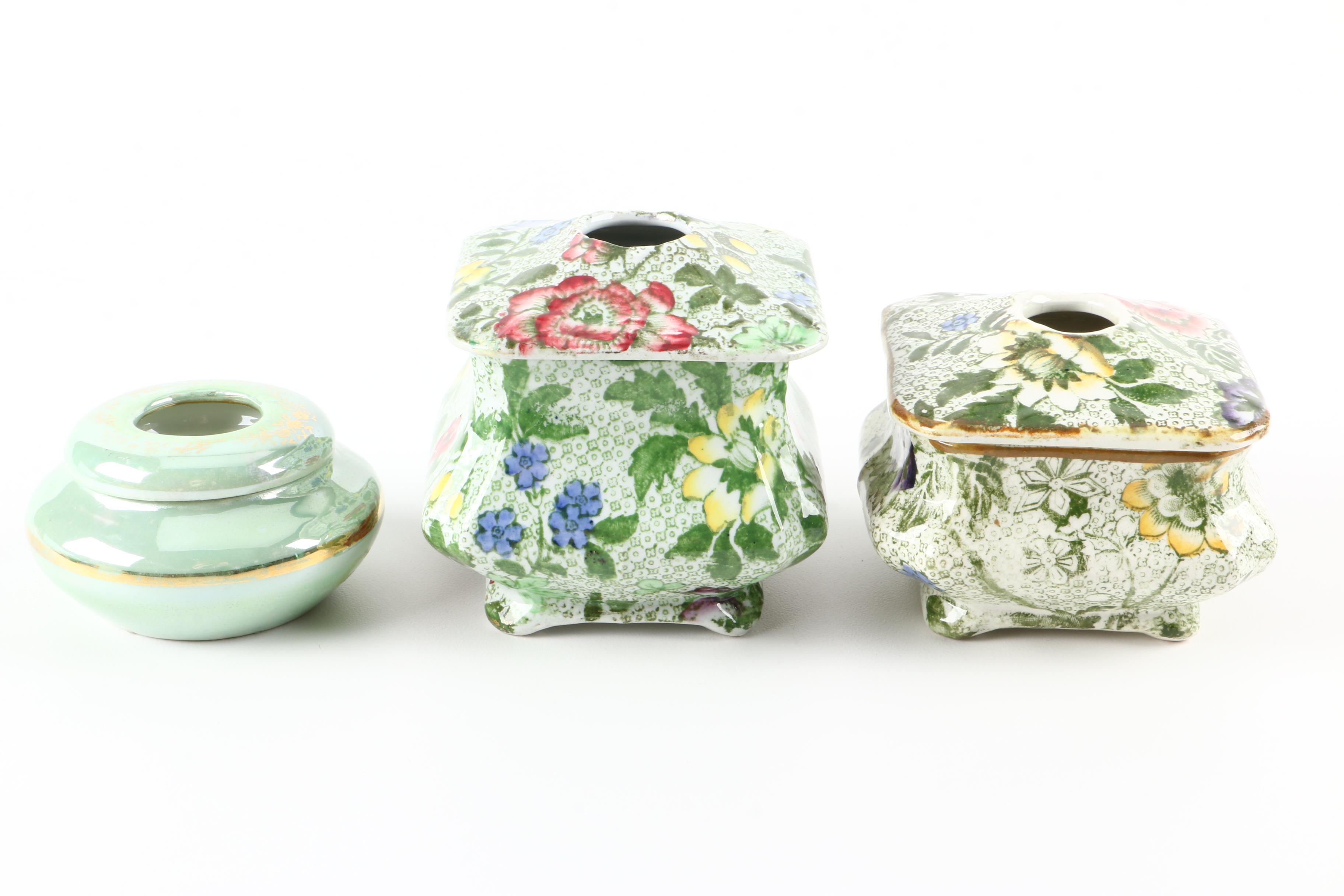 Assortment of Vintage Hair Receivers EBTH