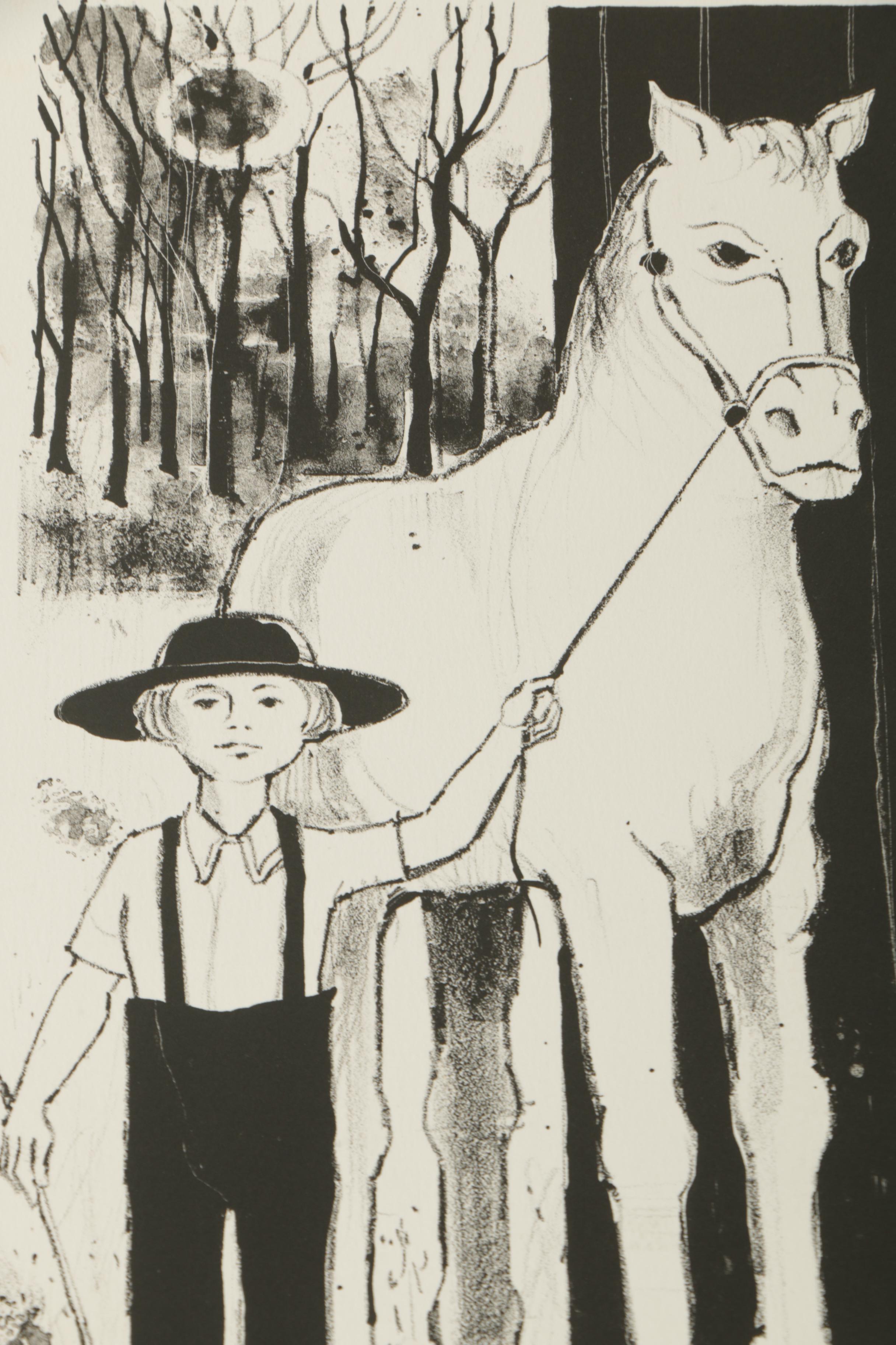 Constantine Kermes Limited Edition Lithographs "Pardners" and "Shaker