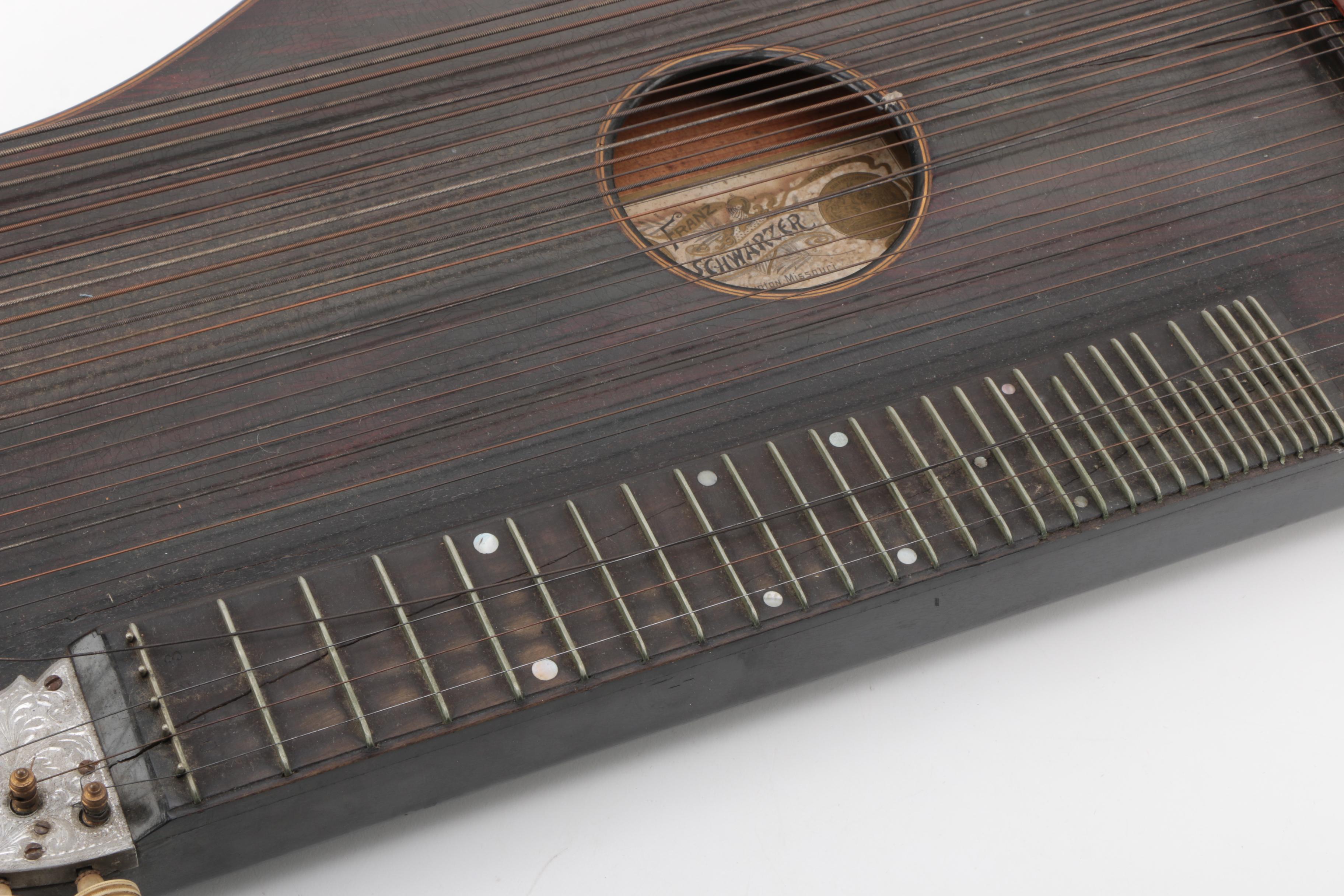Antique Franz Schwarzer AlpineStyle Concert Zither EBTH