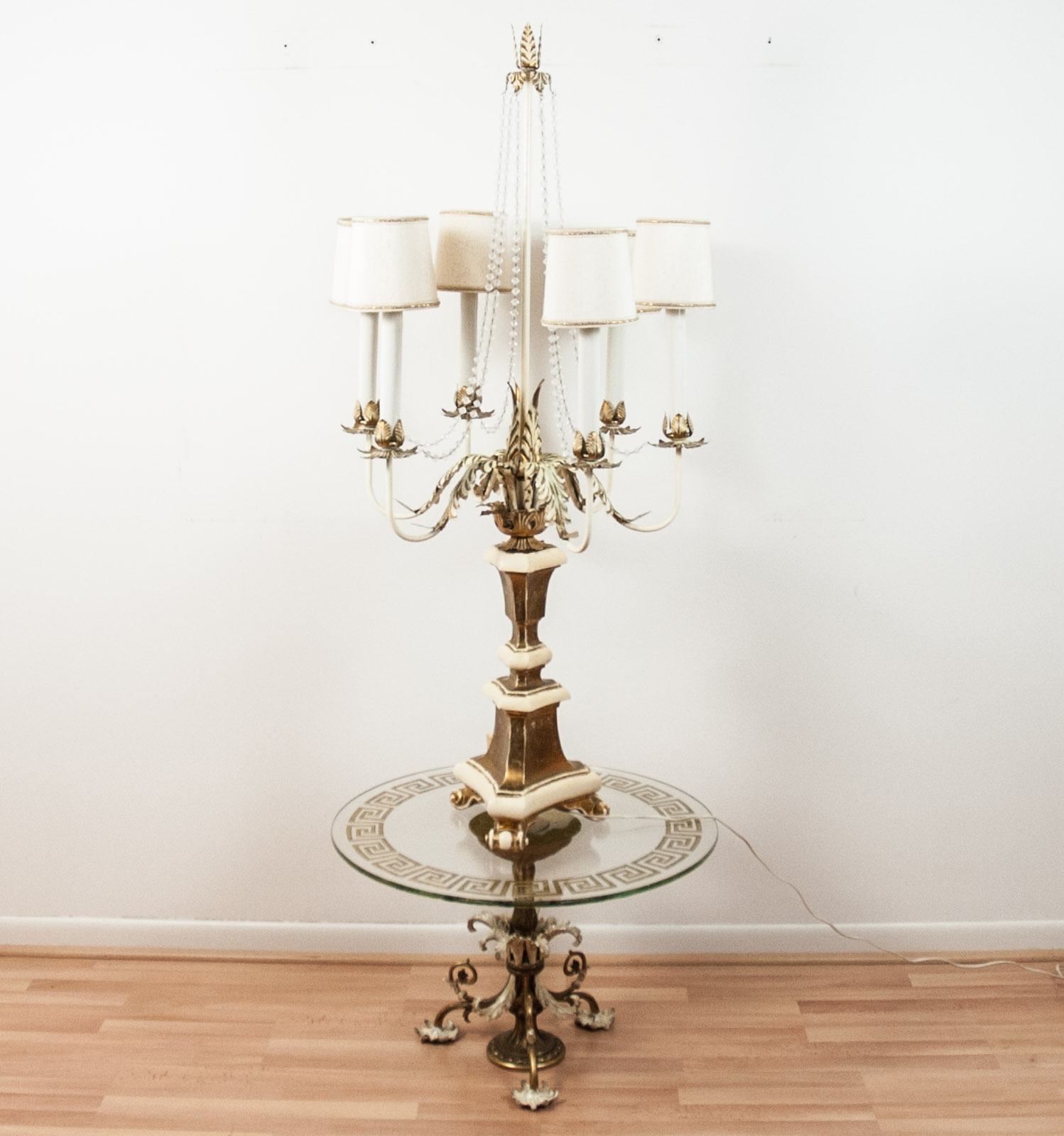 chandelier side table lamp