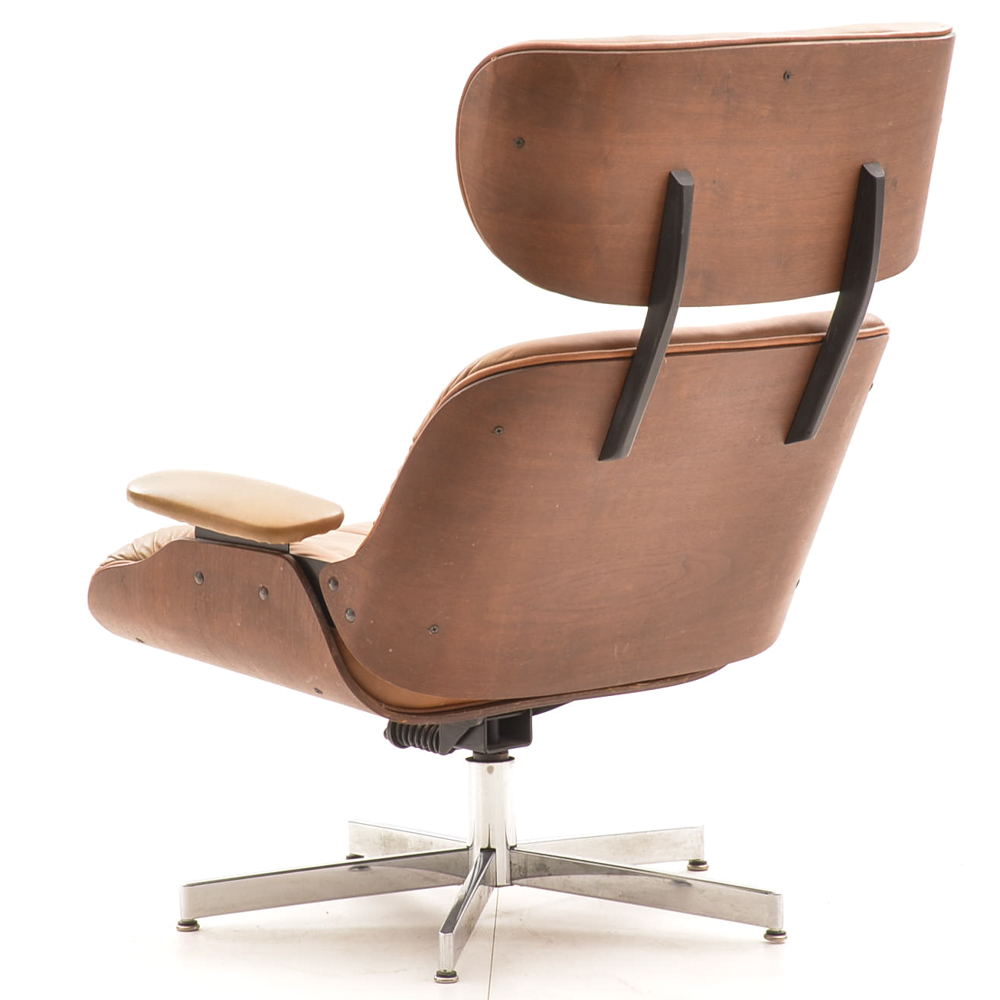 Eames Style Lounge Chair and Ottoman | EBTH