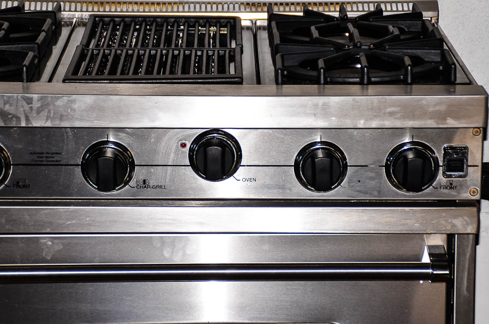 Viking Professional Gas Oven Range And Stove EBTH   DSC 0443 