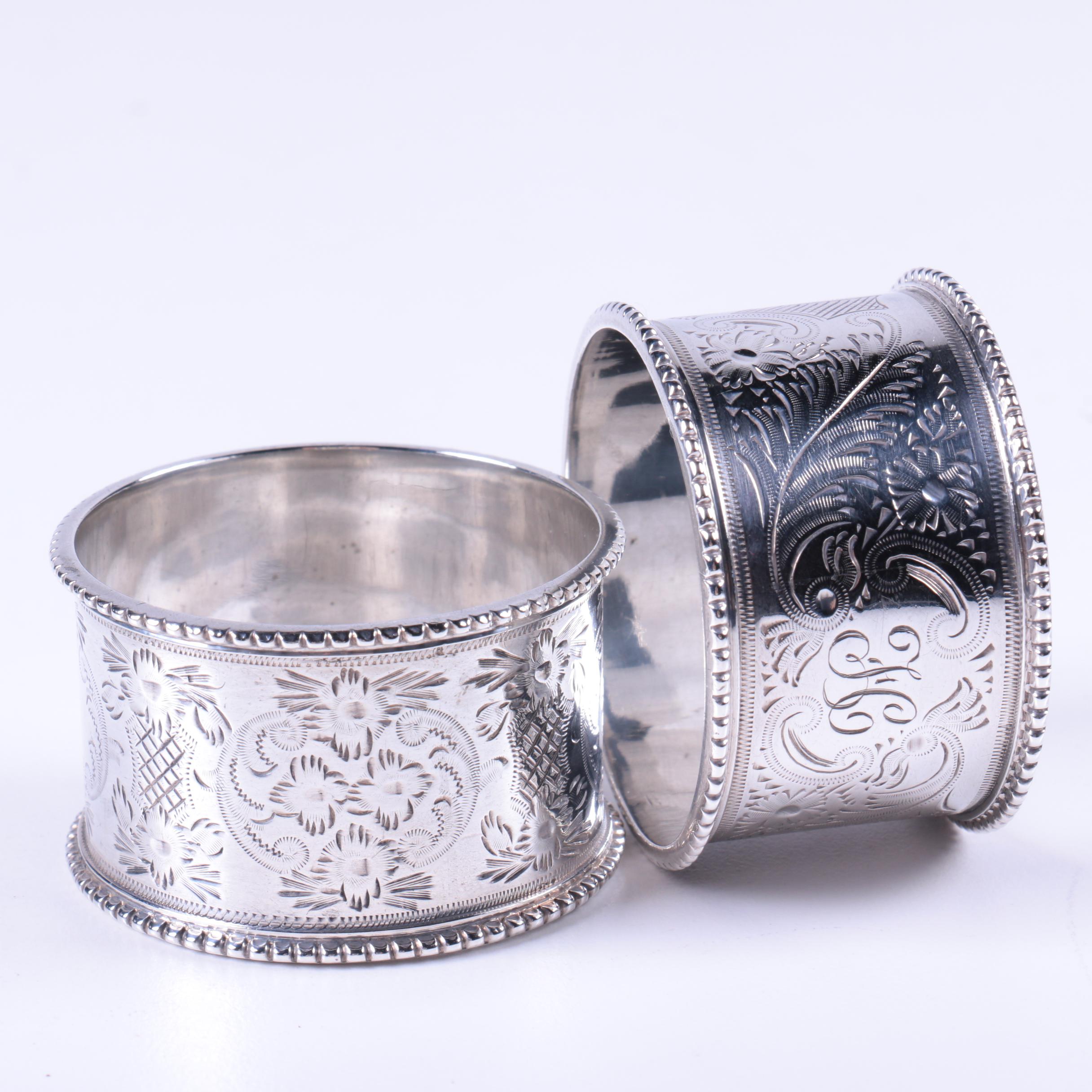 Gorham "Strasbourg" and Other Sterling Silver Napkin Rings EBTH