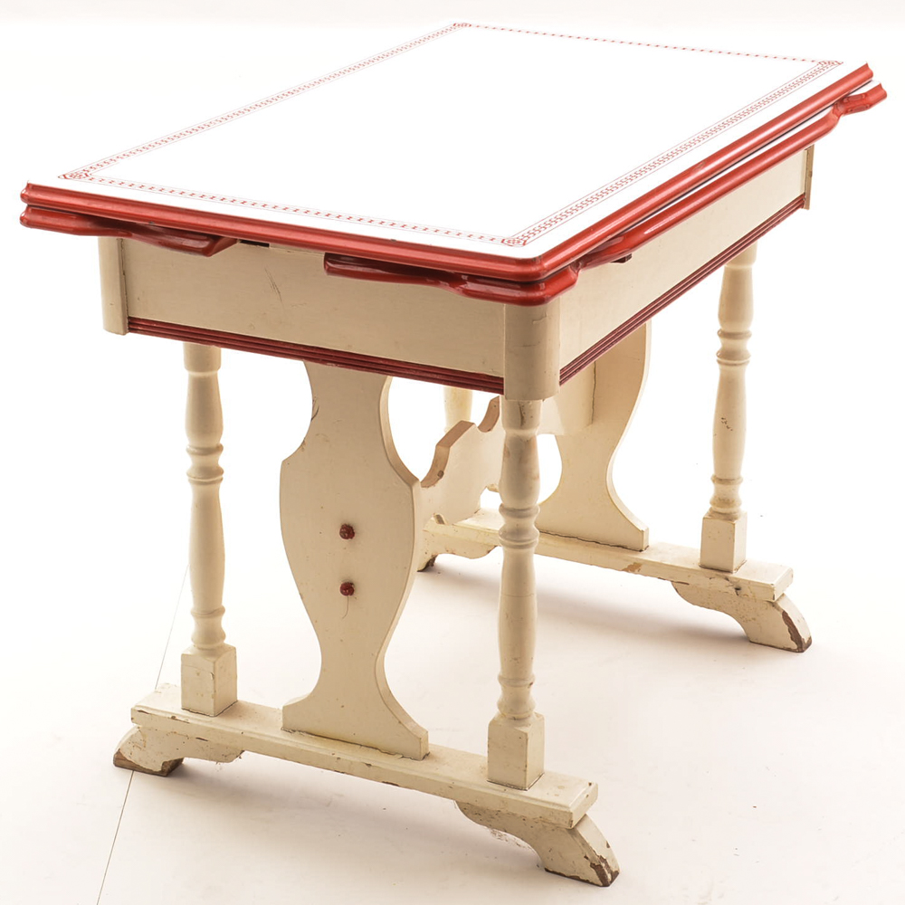 MidCentury Enamel Top Kitchen Table by Benjamin Crysteel EBTH