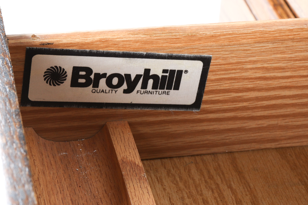 Broyhill Oak RollTop Desk EBTH