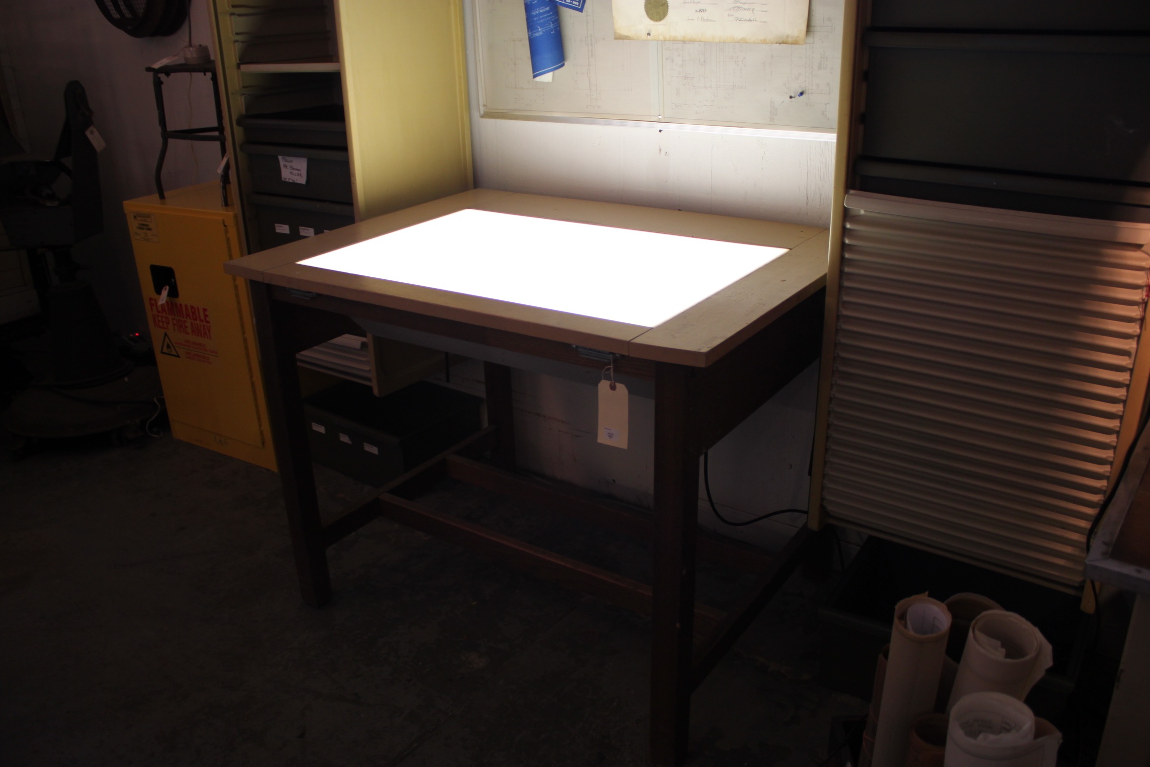 Vintage Illuminated Drafting Table | EBTH
