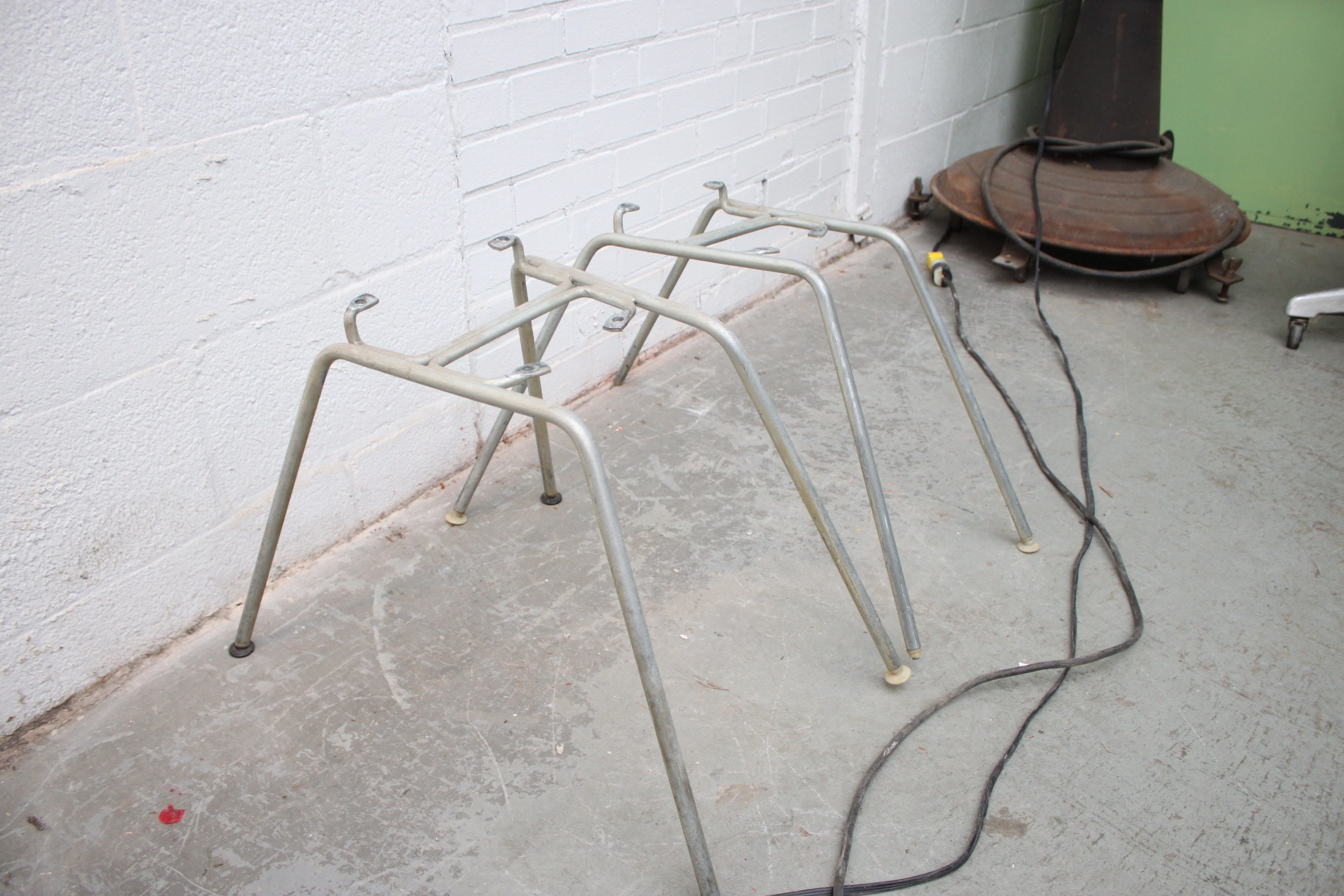 Vintage Herman Miller Shell Chair Style Metal Chair Frames EBTH