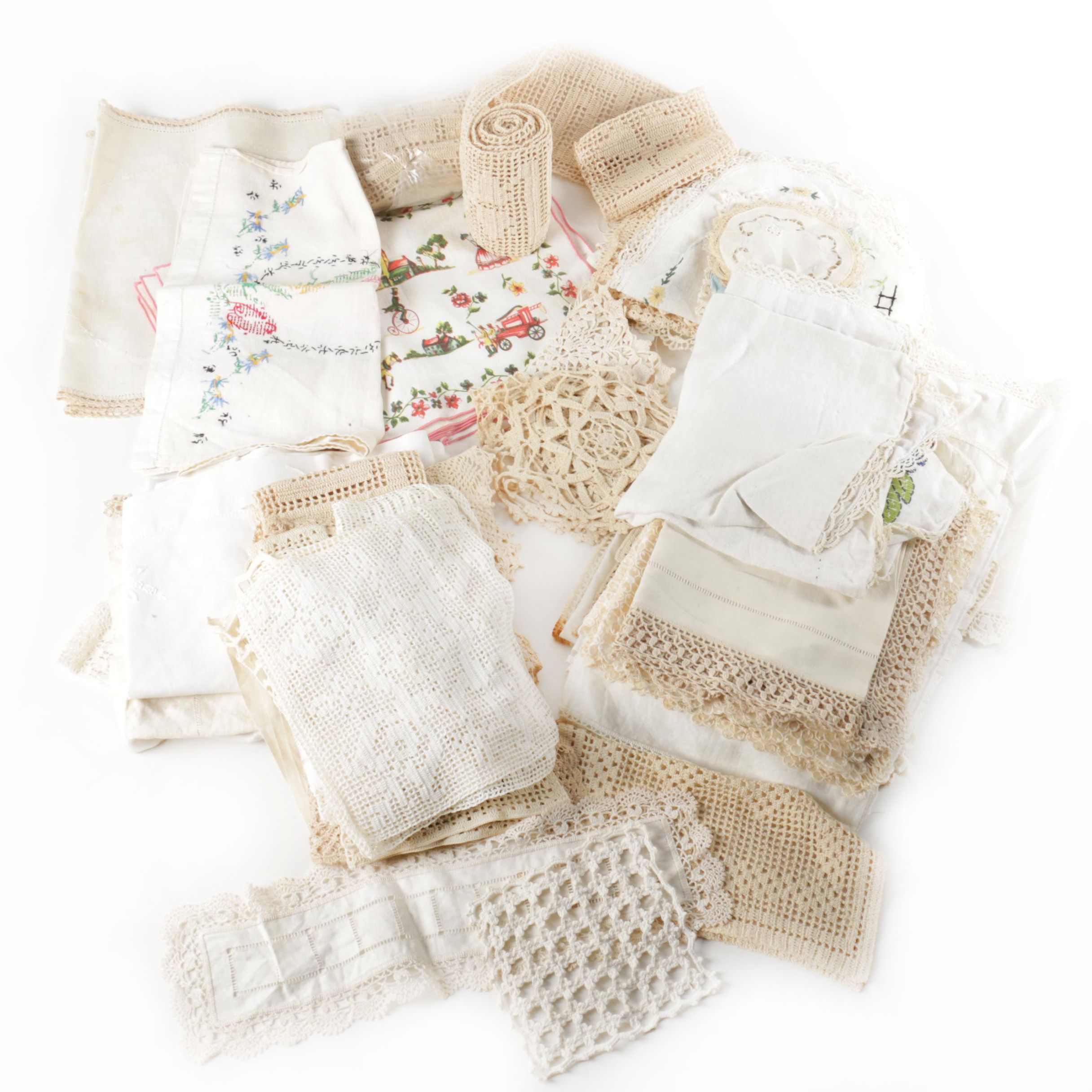 Vintage Dresser Scarves And Table Linens Ebth