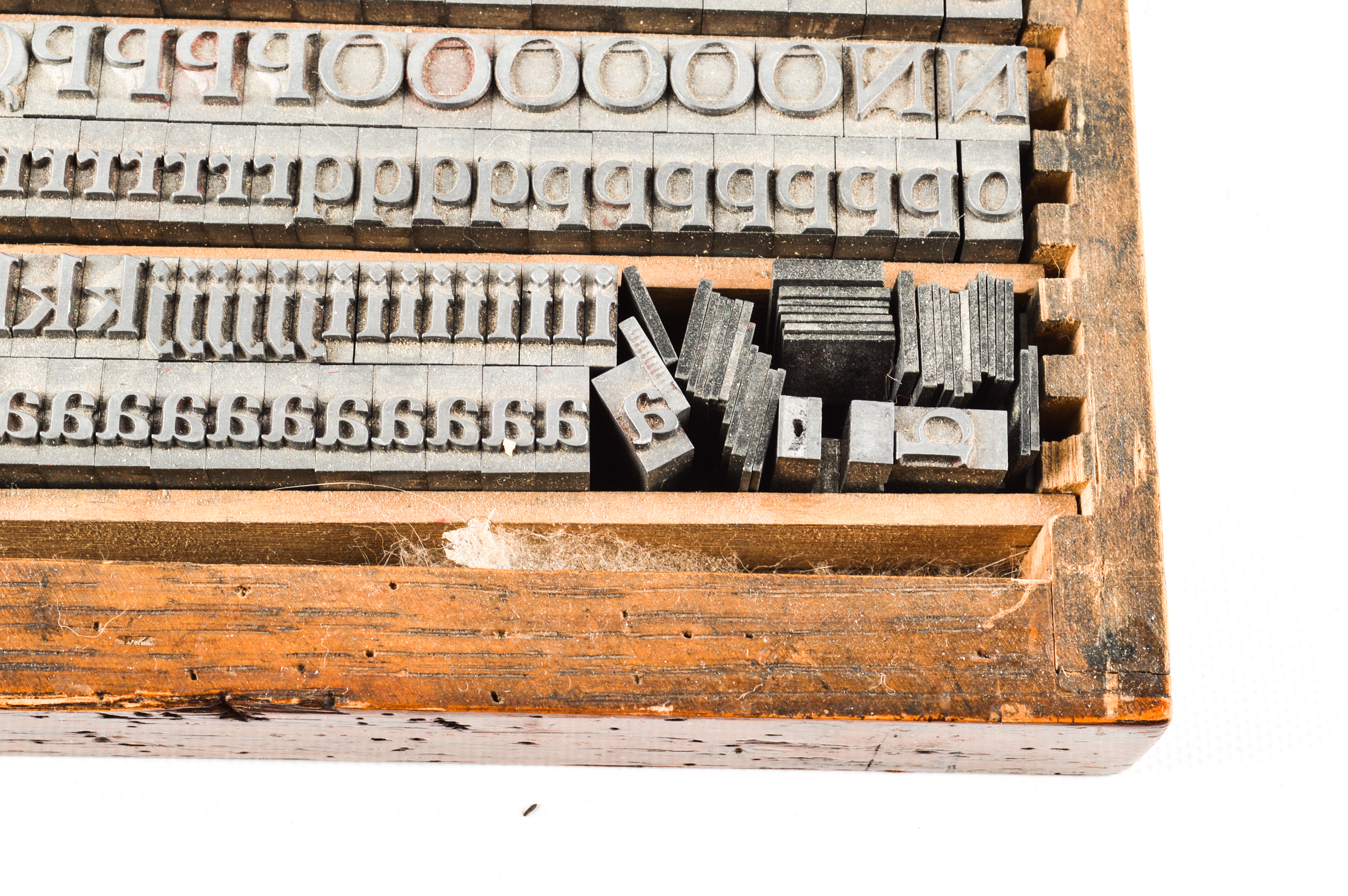 Antique Printer's Drawer With Complete Typeset EBTH