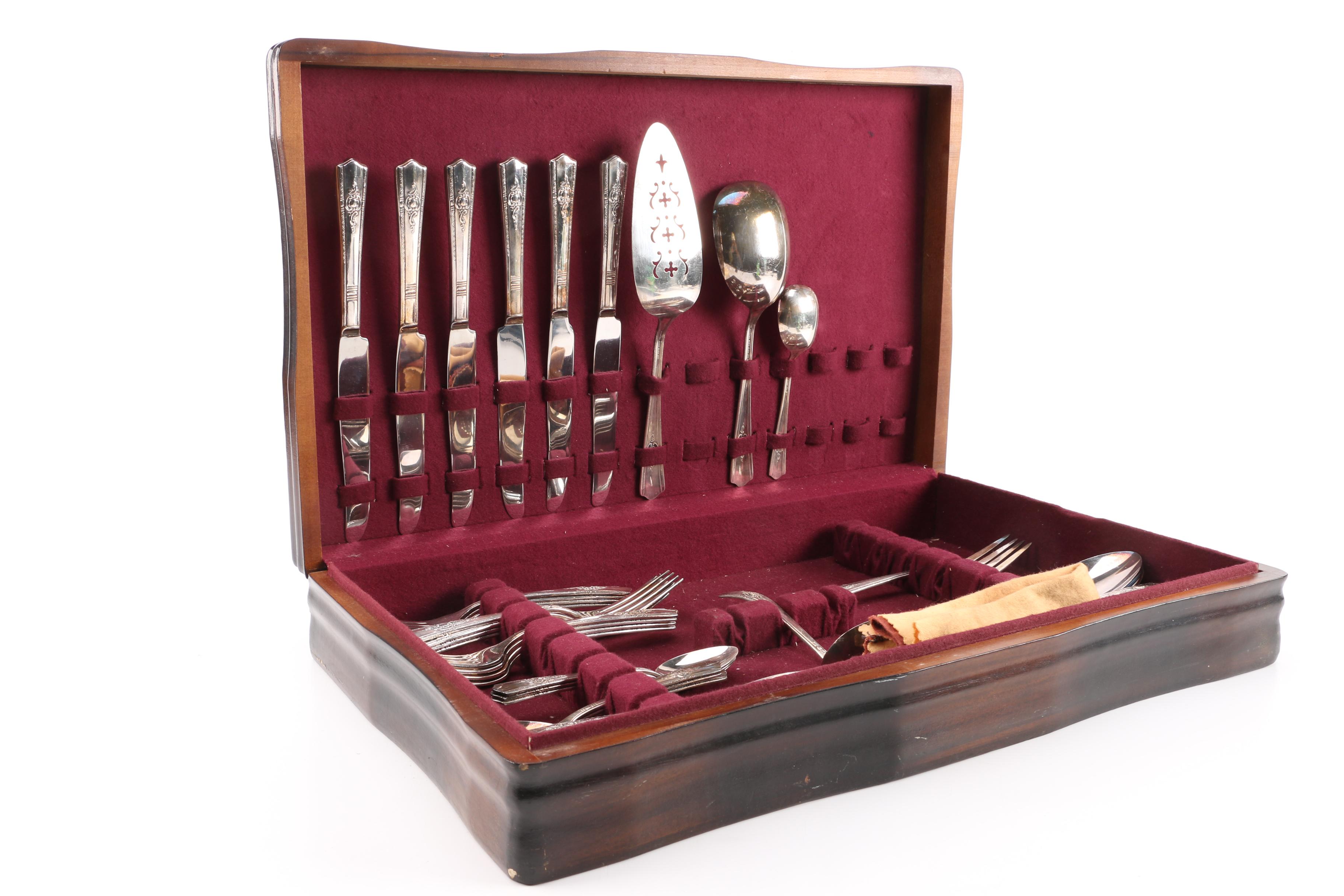 Harmony House "Maytime" SilverPlate Flatware Set EBTH