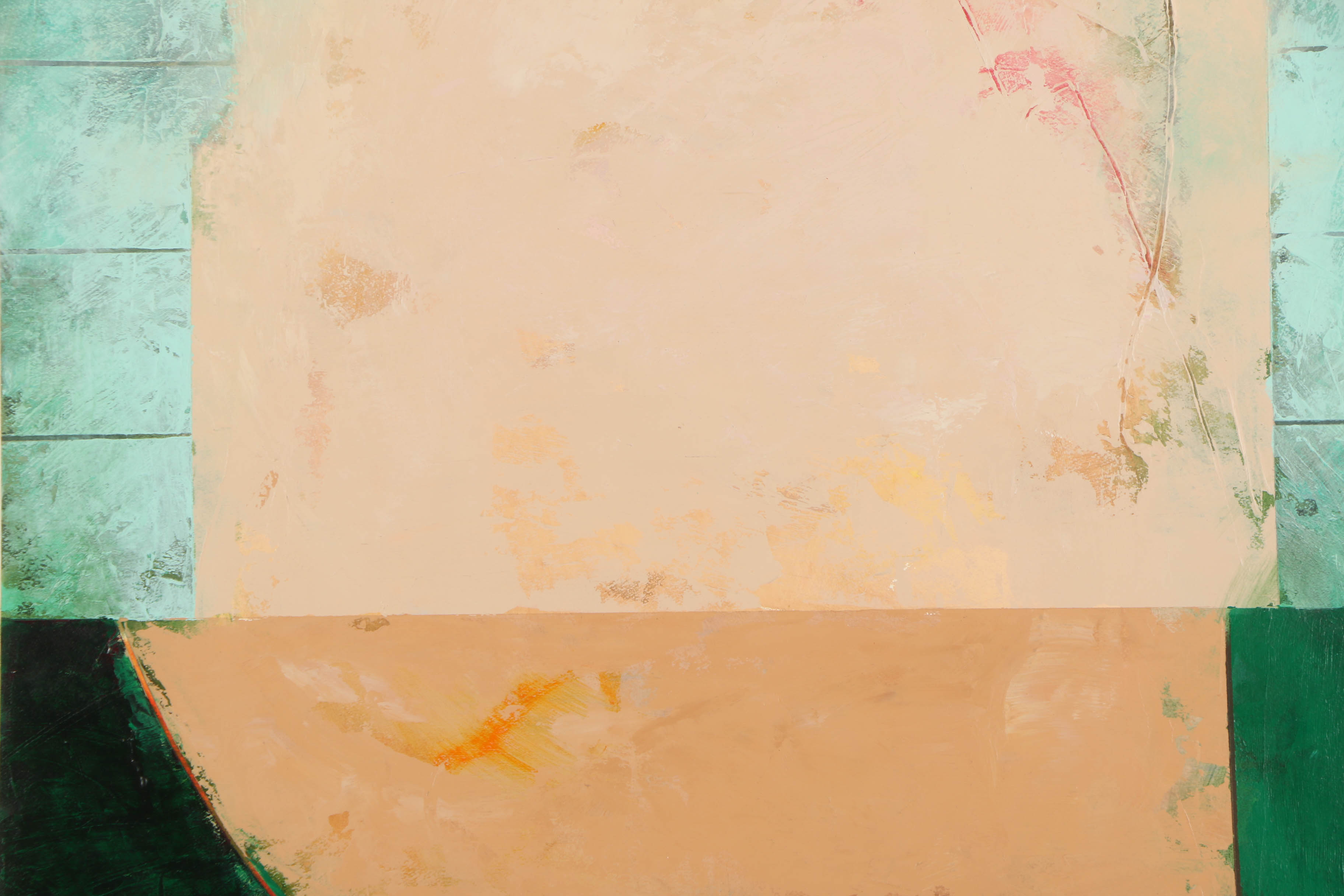 1988 Pates Abstract Oil Painting on Paper EBTH