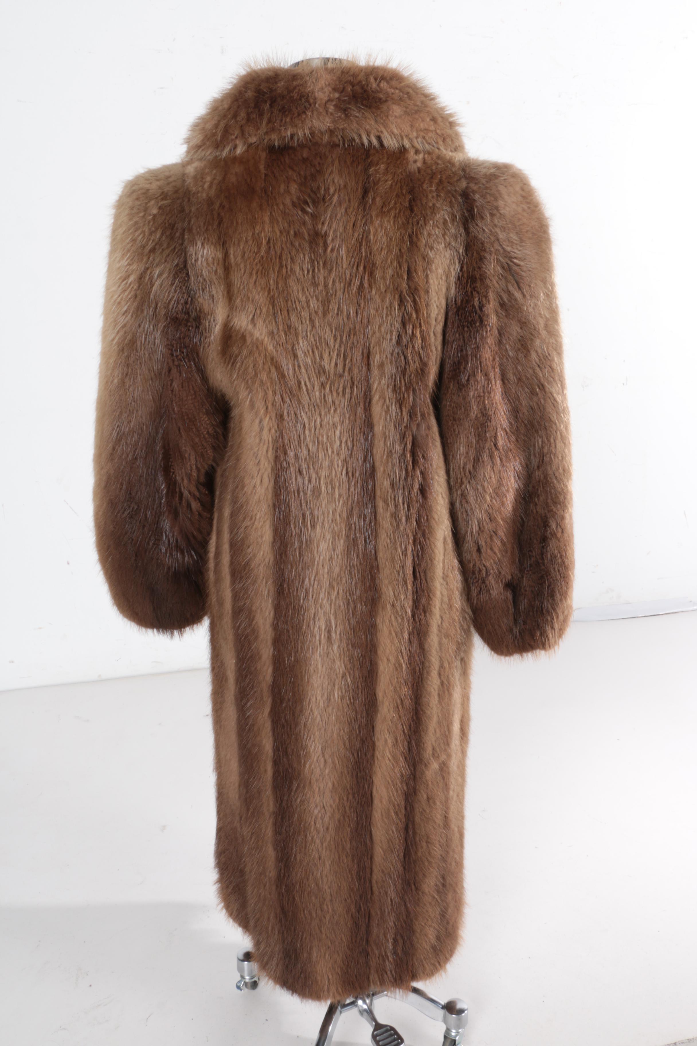 Vintage Beaver Fur Coat by Dittrich EBTH