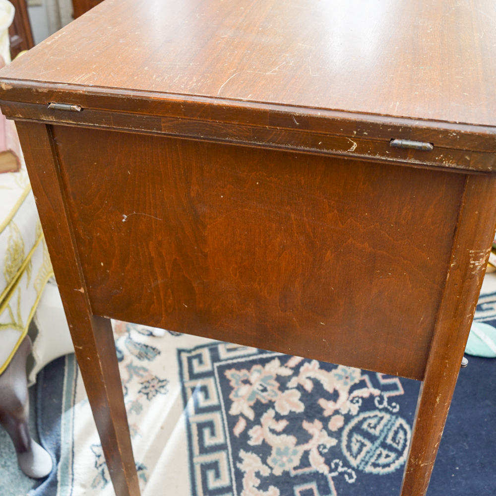 Vintage White Sewing Machine with EBTH