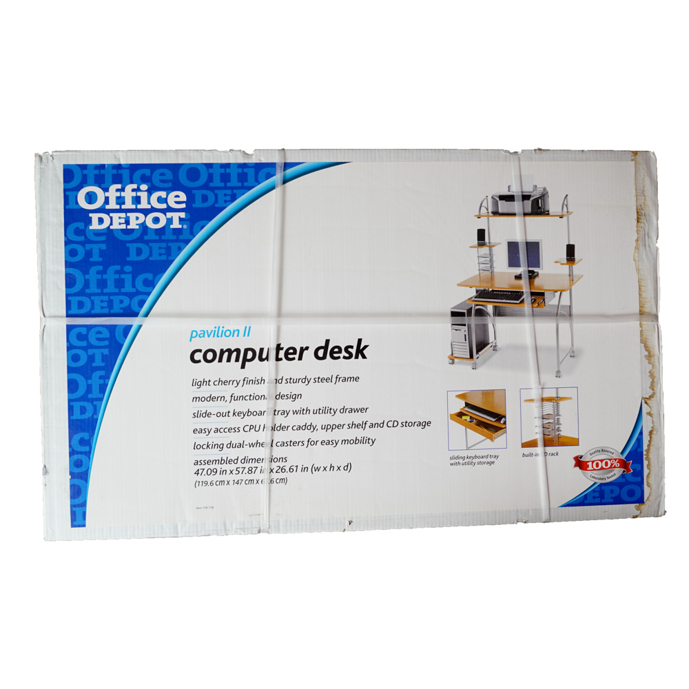 Pavilion II Computer Desk from Office Depot EBTH