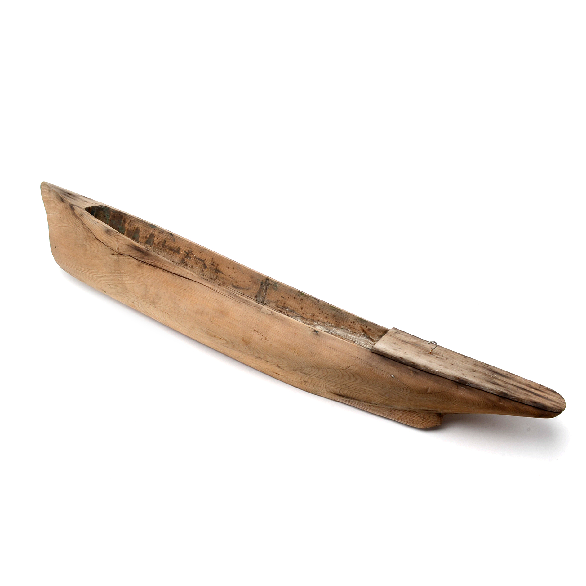 Antique Hand Carved Wooden Boat Hull EBTH