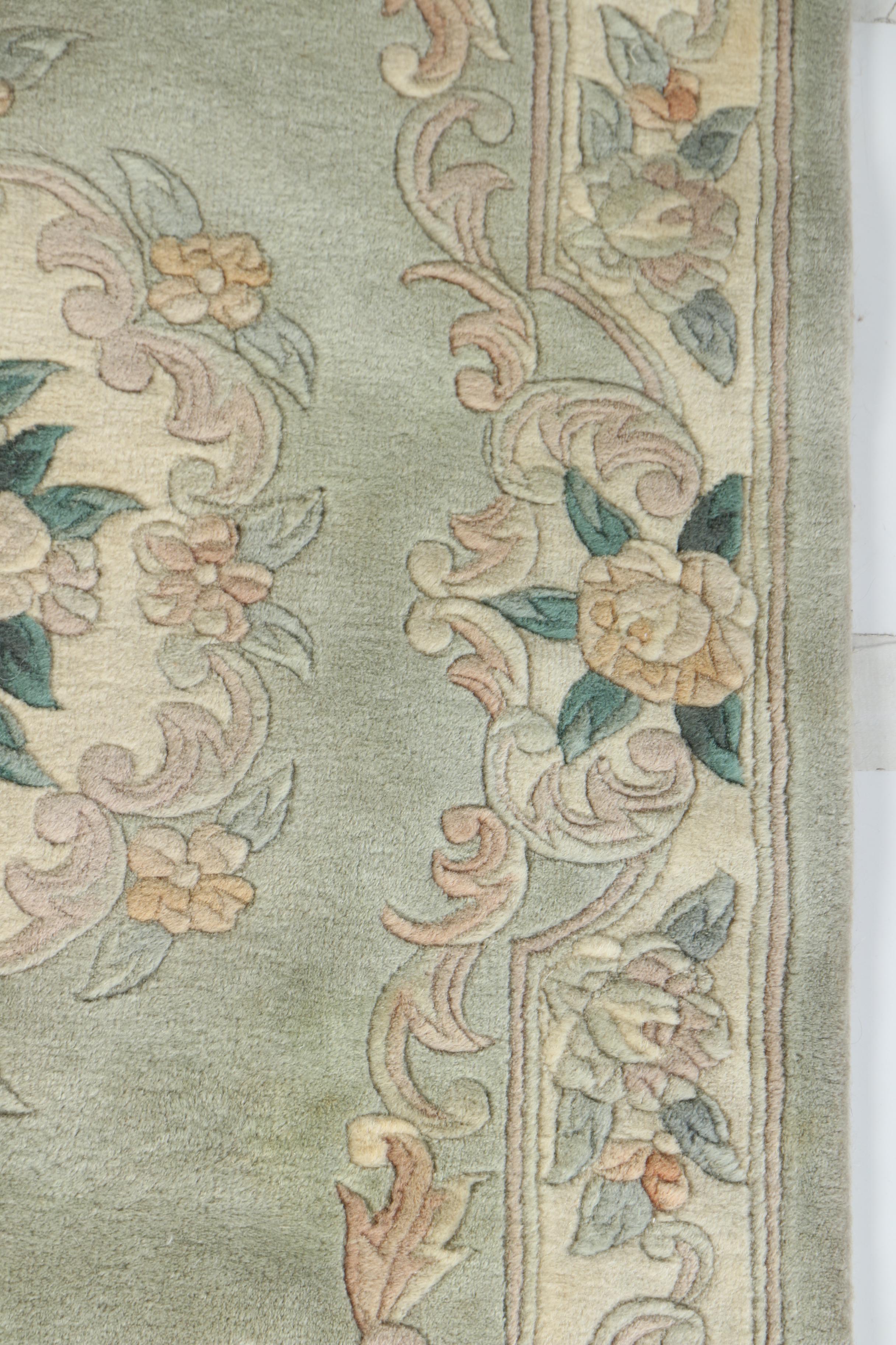 HandKnotted Chinese Floral Carved Wool Area and Accent Rugs EBTH