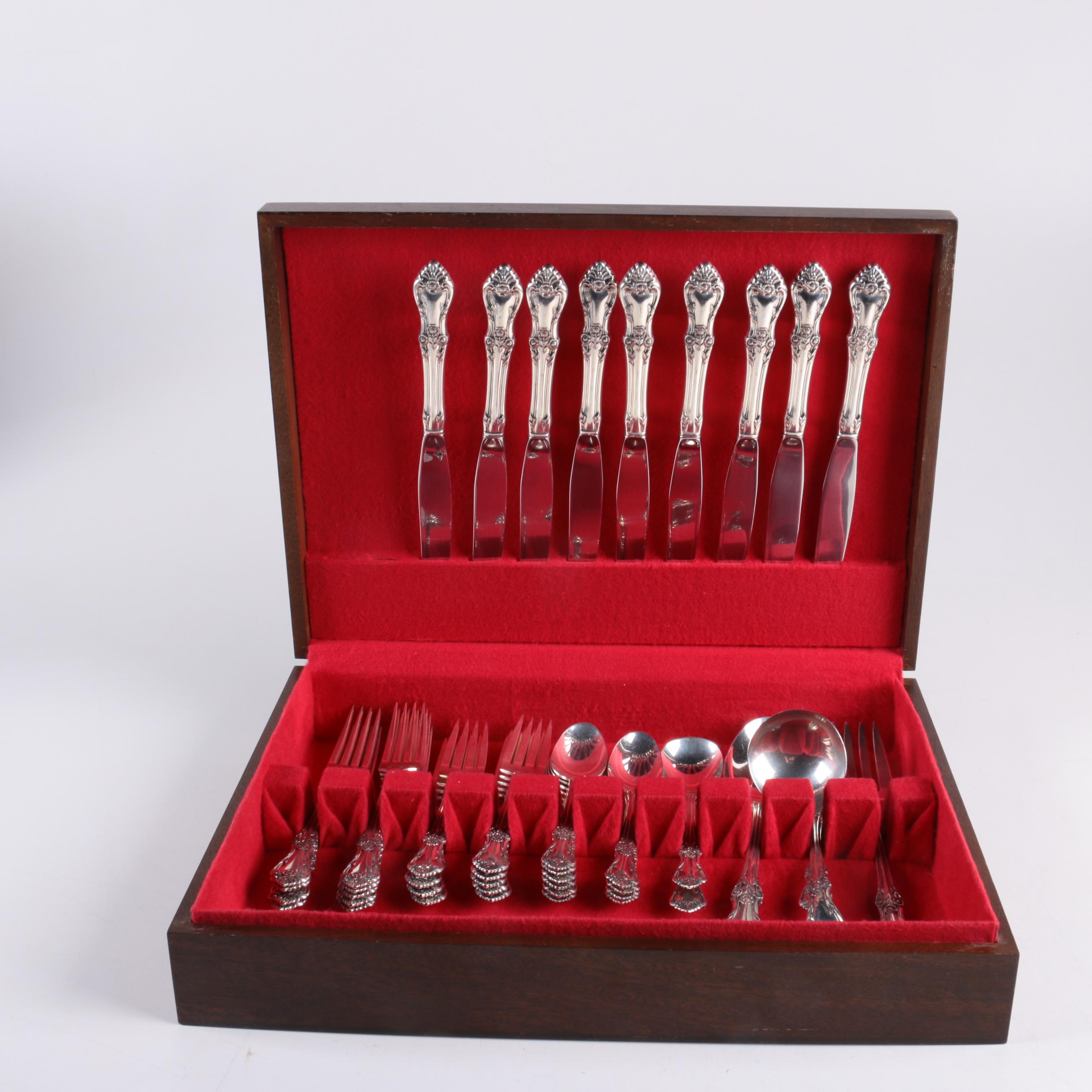 Oneida "Afterglow" Sterling Silver Flatware in Chest | EBTH