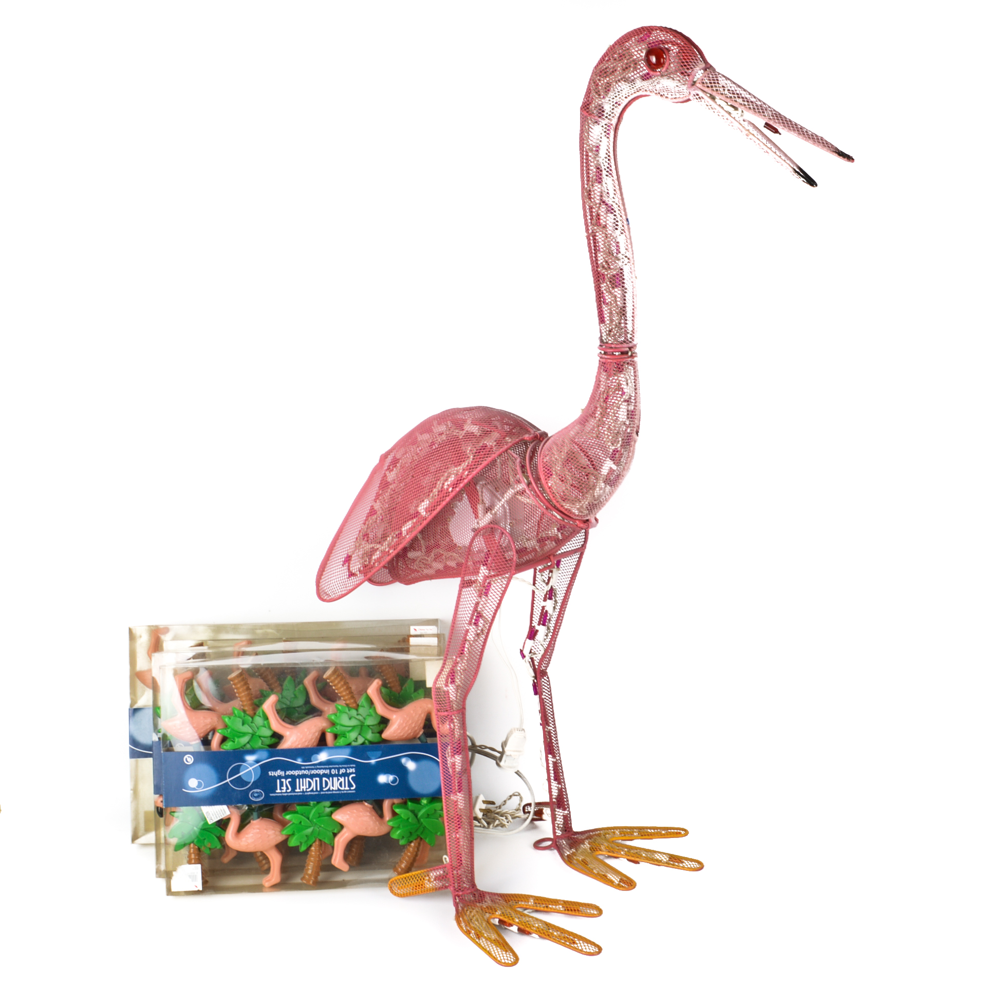 lighted moving flamingo