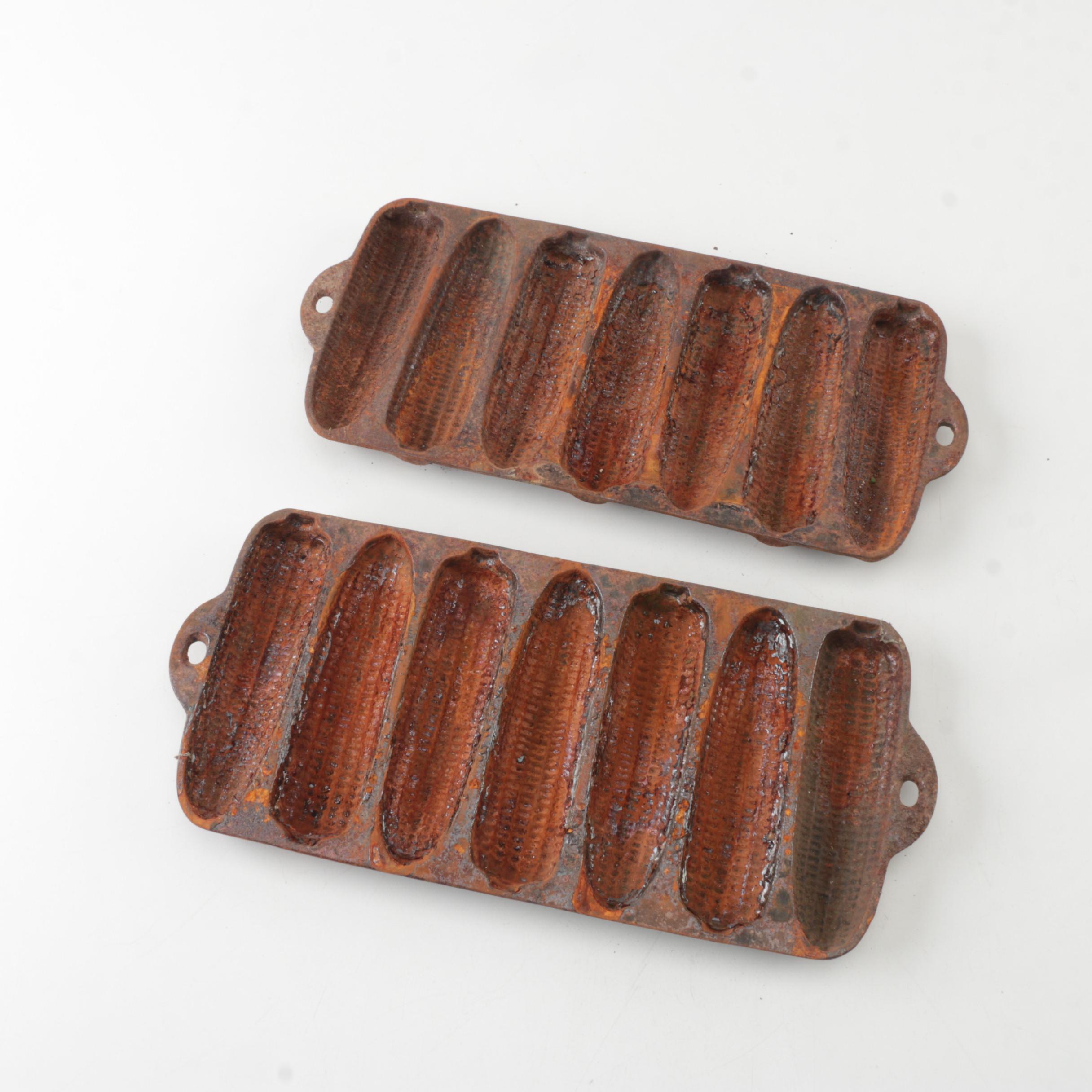 Vintage Wagner Ware Cast Iron Cornbread Molds EBTH