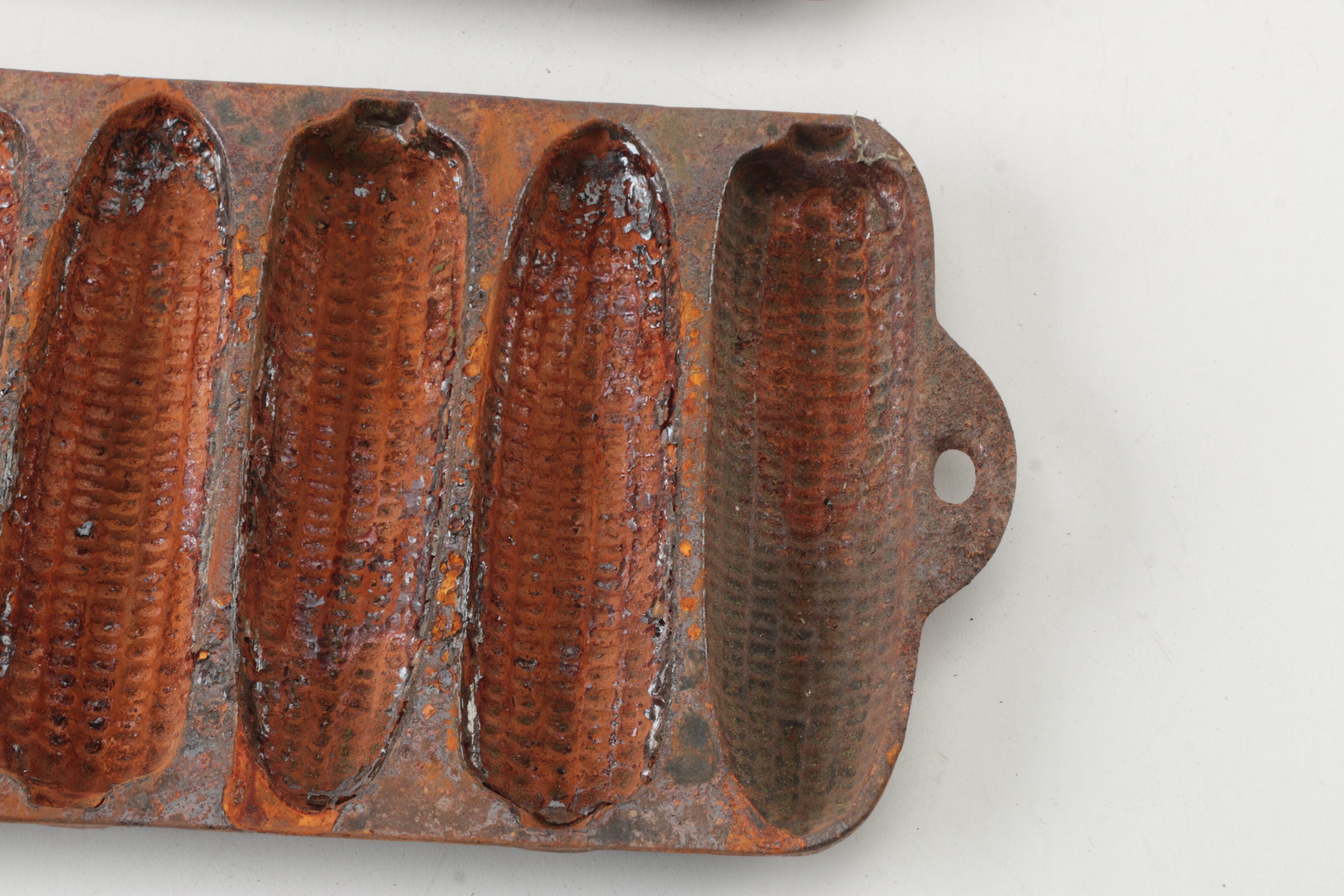 Vintage Wagner Ware Cast Iron Cornbread Molds EBTH