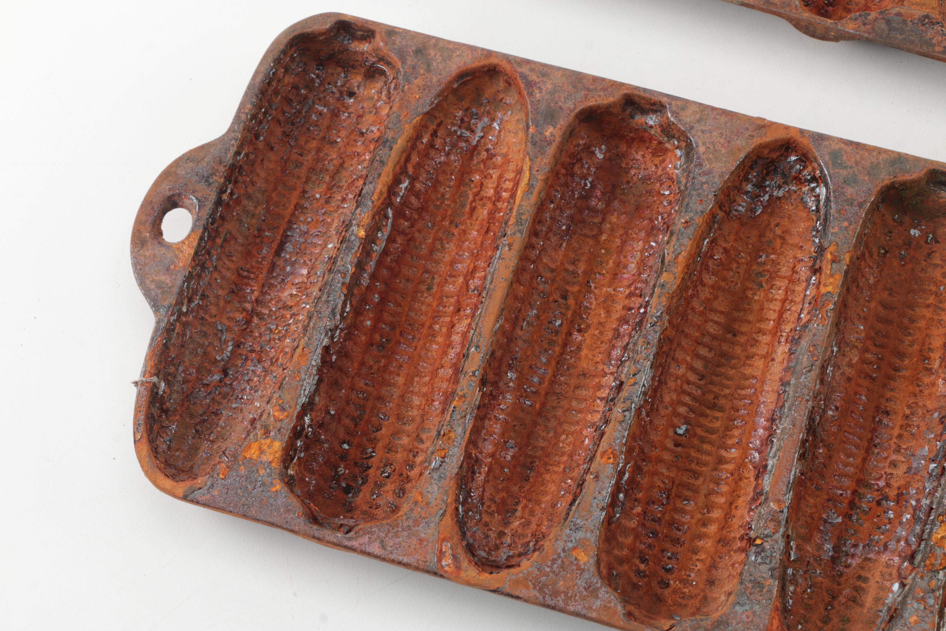 Vintage Wagner Ware Cast Iron Cornbread Molds EBTH