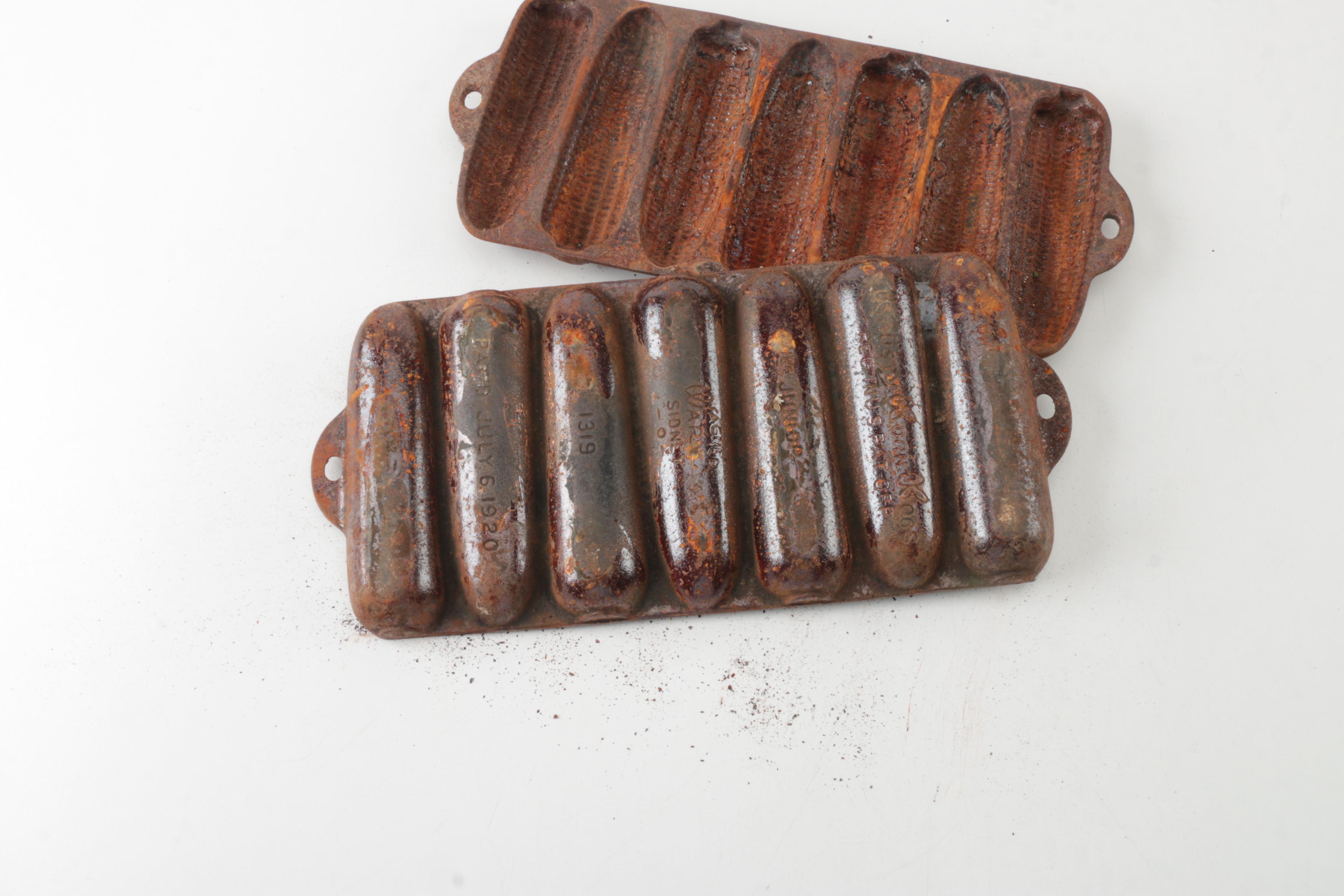 Vintage Wagner Ware Cast Iron Cornbread Molds EBTH