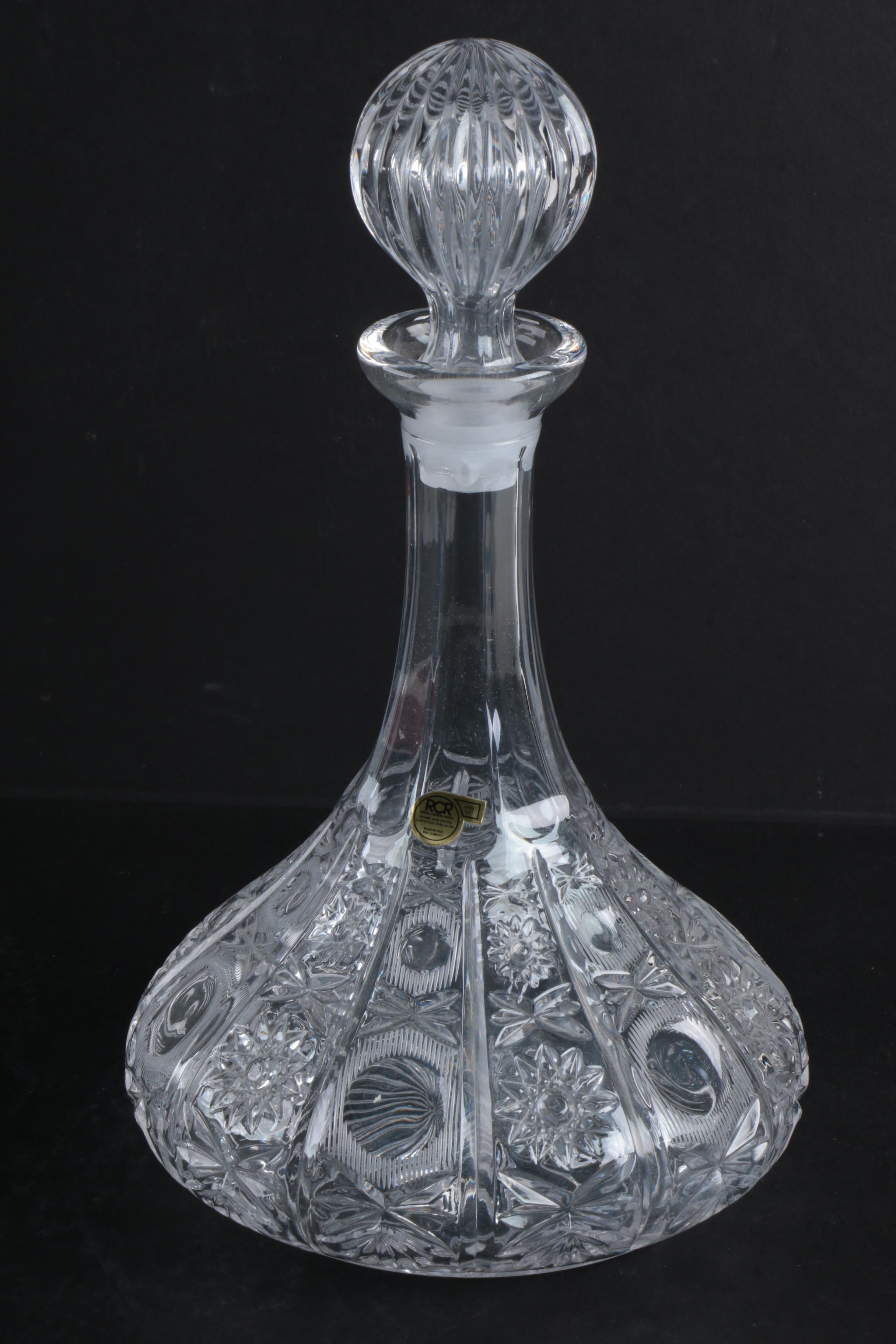 Crystal Pitchers and a Royal Crystal Rock Decanter EBTH