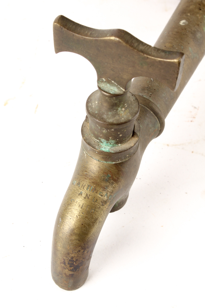 A. Kenrick and Sons Cast Iron Hearth Kettle with Brass Spigot EBTH